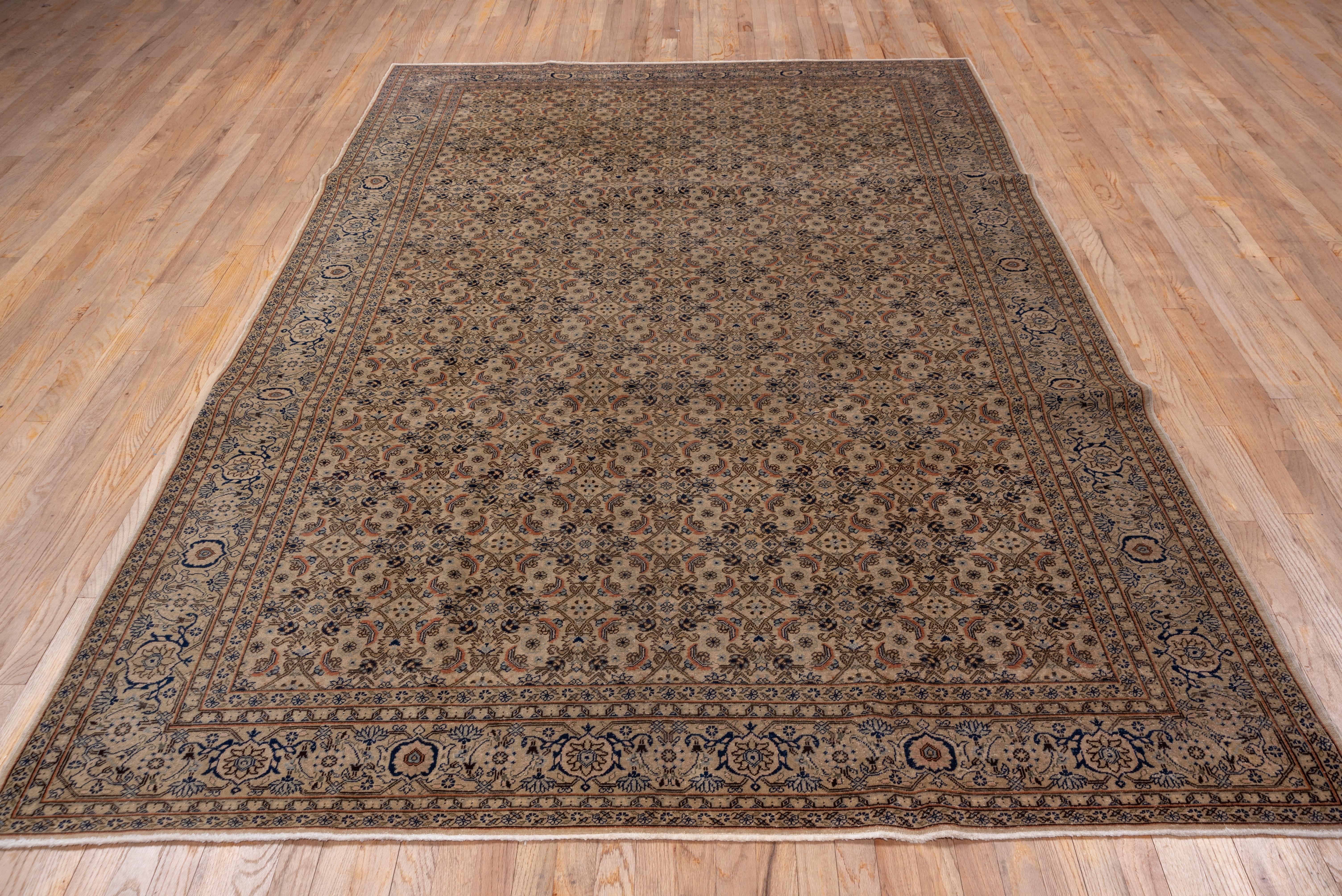 Tabriz Finely Knotted Turkish Kaisary Carpet, circa 1940s