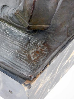 Figure d'un golfeur en bronze patiné finement modelé d'époque