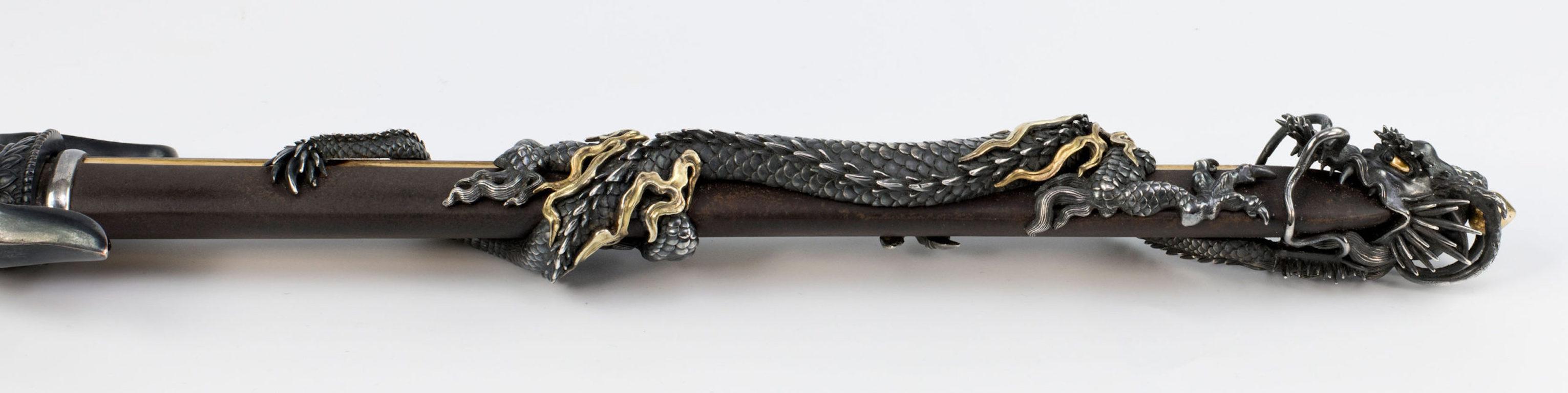 19th Century Finely Mounted Japanese Mixed Metal Ken Tanto