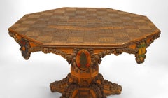 Rustic Continental Twig Medallions Center Table