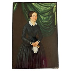 Fein gemaltes Biedermeier-Porträt einer Dame, Deutschland um 1820