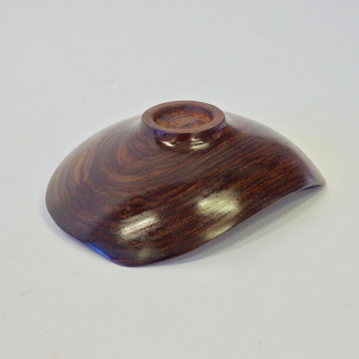 American Craftsman Finely Turned Wood Bowl in Rosewood