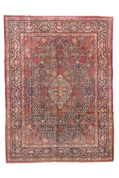 Finely Woven Antique Kashan with A Scalloped Medallion