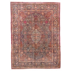 Finely Woven Antique Kashan with A Scalloped Medallion