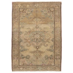 Finely Woven Antique Persian Malayer Rug, circa 1900  4' x 6'3