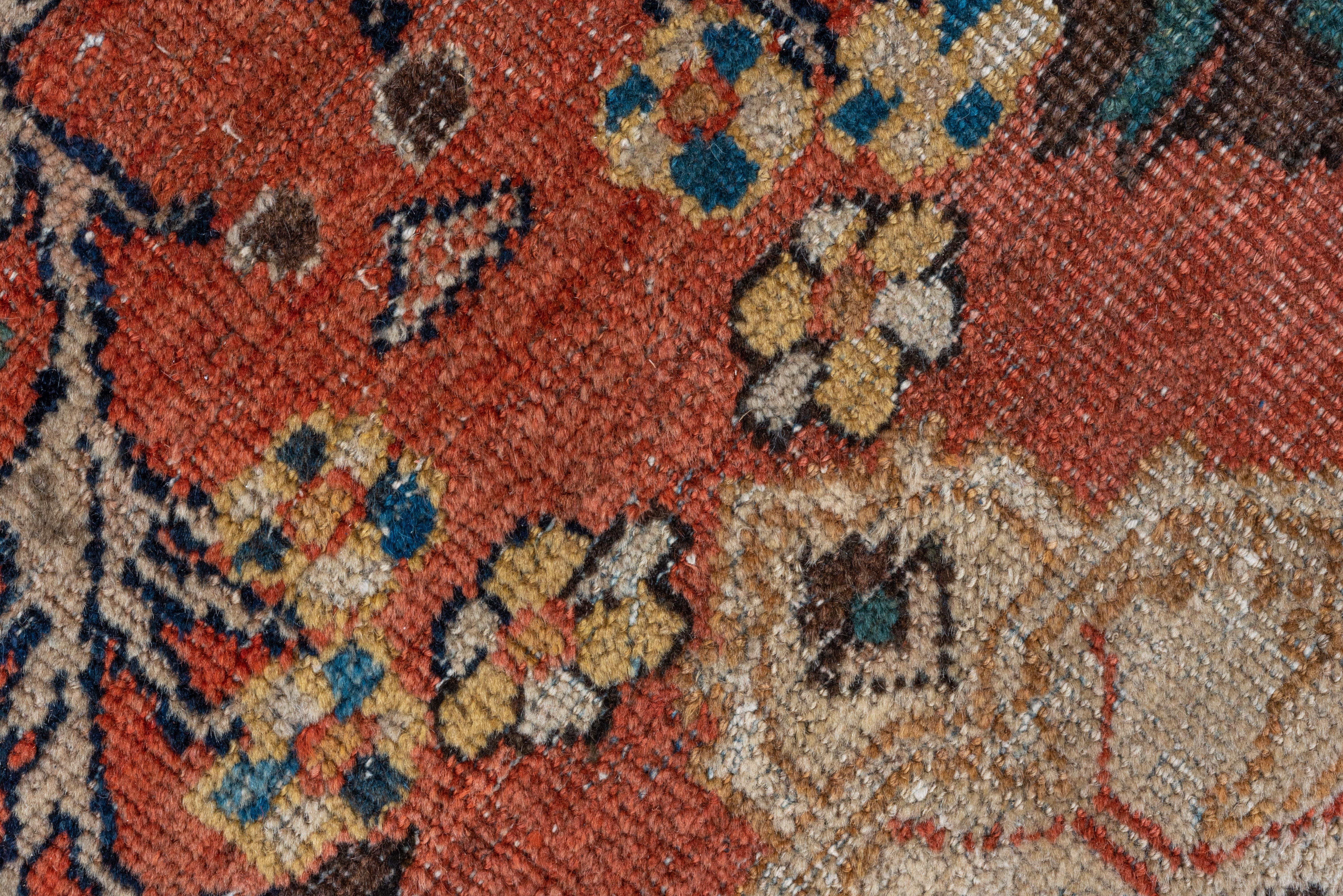 Finely Woven Antique Persian Sultanabad Carpet, Rust Allover Field, circa 1910s For Sale 2
