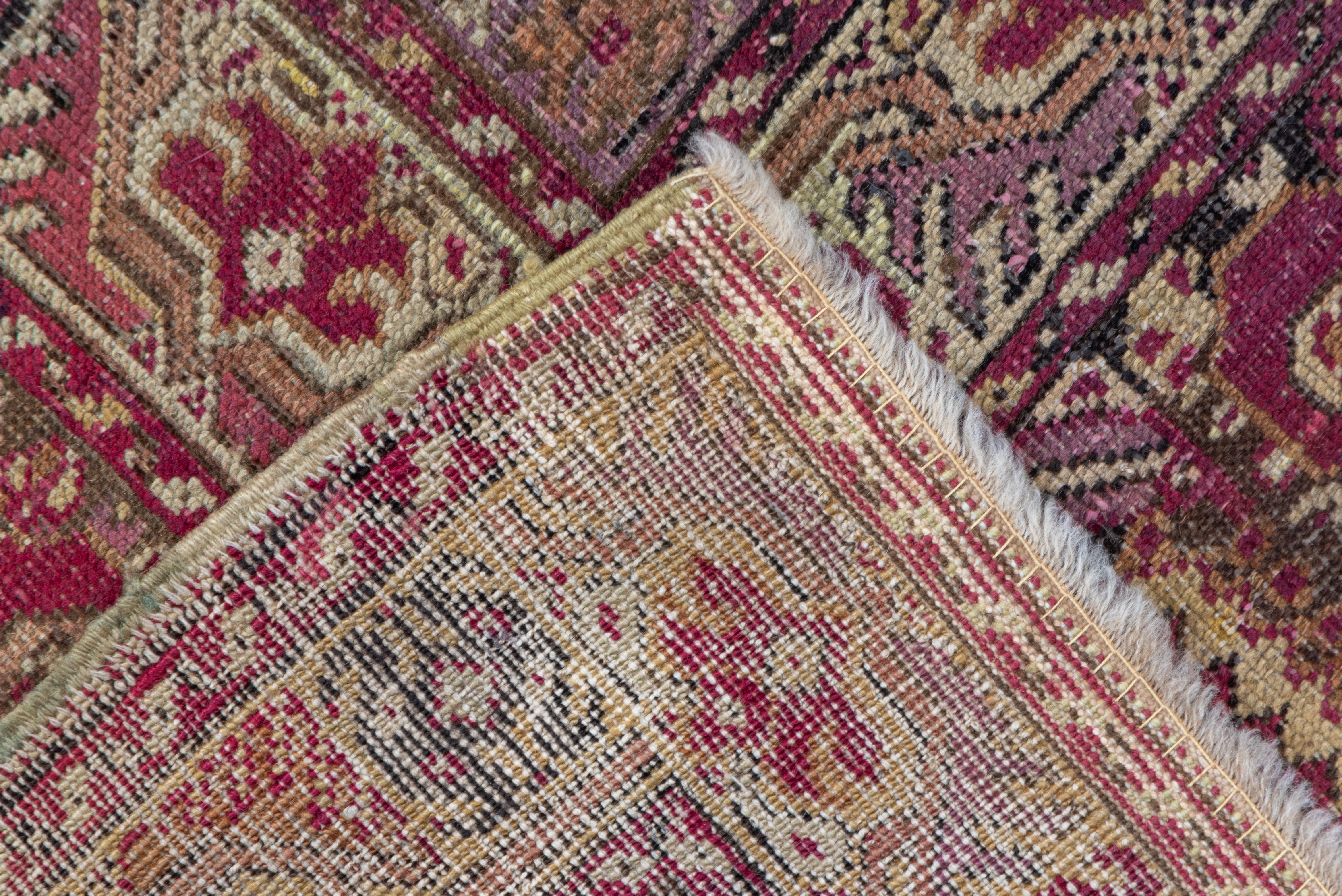 Wool Finely Woven Late 19th Century Turkish Ghiordes Rug, Colorful Palette For Sale