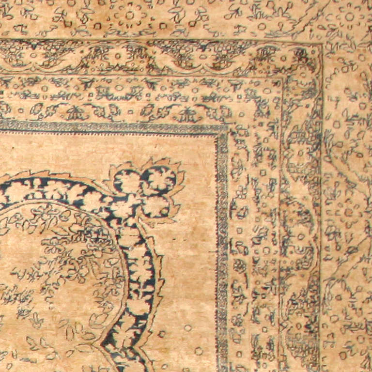 Hand-Knotted Finely Woven Oversized Antique Kerman Carpet. Size: 17 ft 3 in x 27 ft 1 in