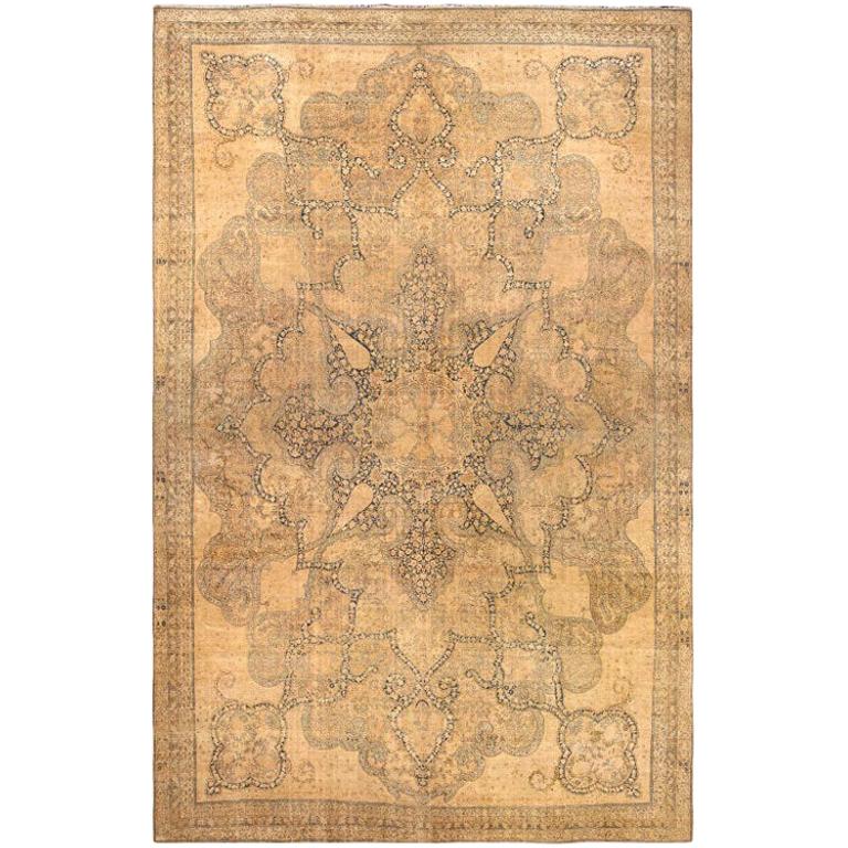 Finely Woven Oversized Antique Kerman Carpet. Size: 17 ft 3 in x 27 ft 1 in