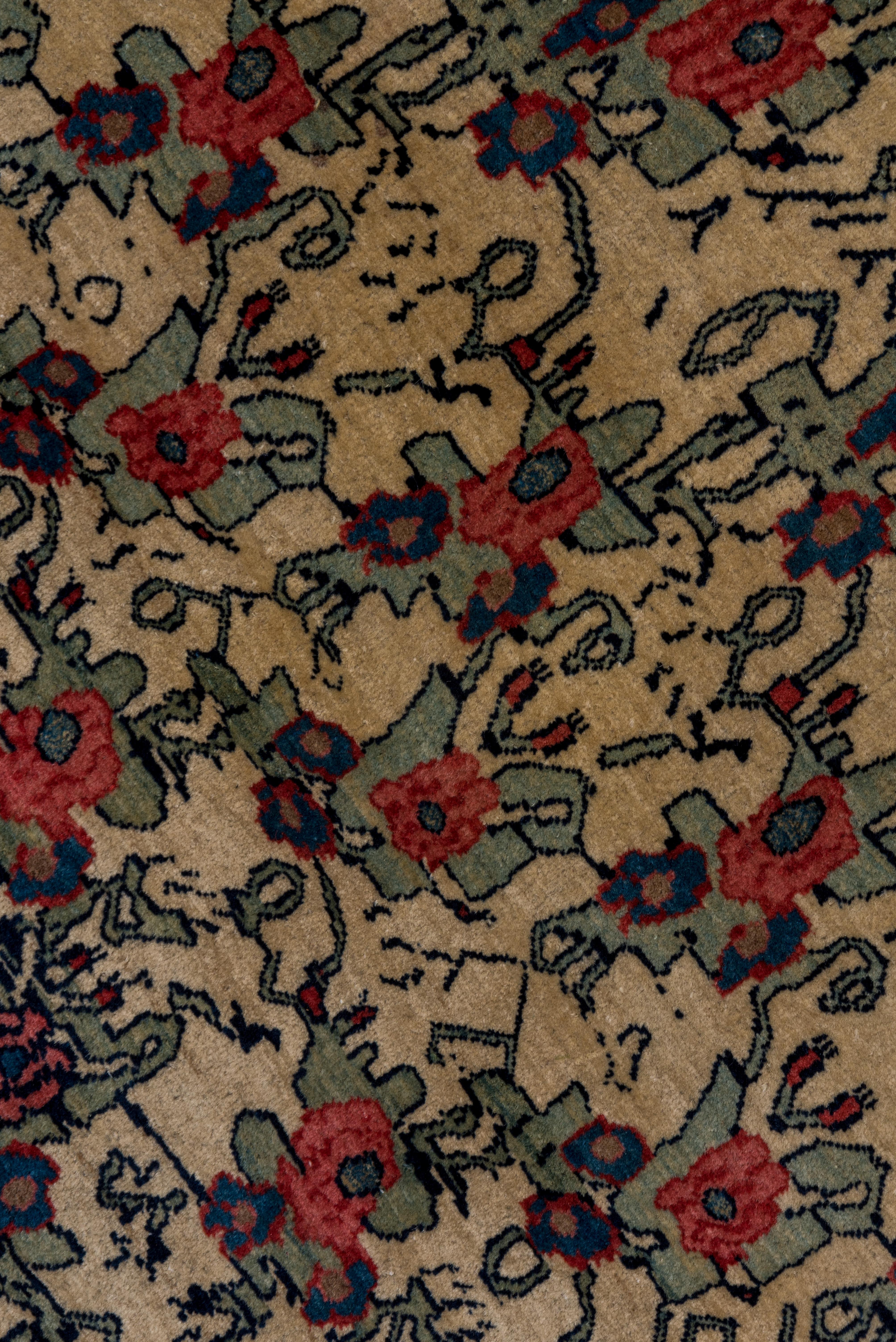 Finely Woven Persian Bidjar Rug, Allover Floral Field, circa 1920s In Good Condition For Sale In New York, NY