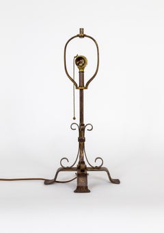 Finely Wrought Iron Table Lamp