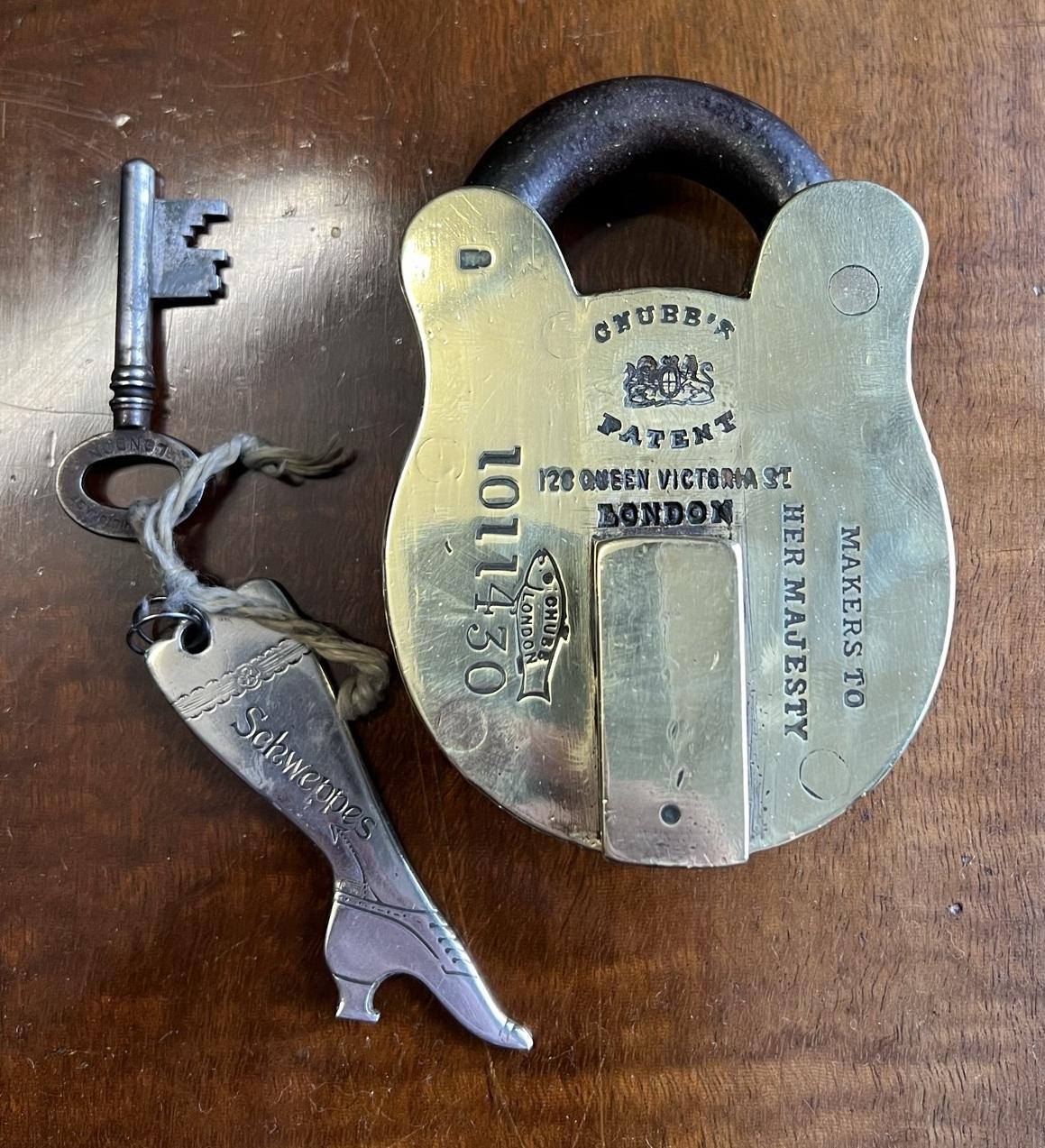 We are delighted to offer for sale this absolutely exquisite, finest example, fully hallmarked Chubb’s patent Victorian padlock with the original key

These locks come up for sale occasionally, they never have the key so are for pure decorative