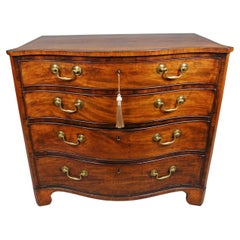 Antique Finest Georgian Serpentine Chest of Drawers c. 1770