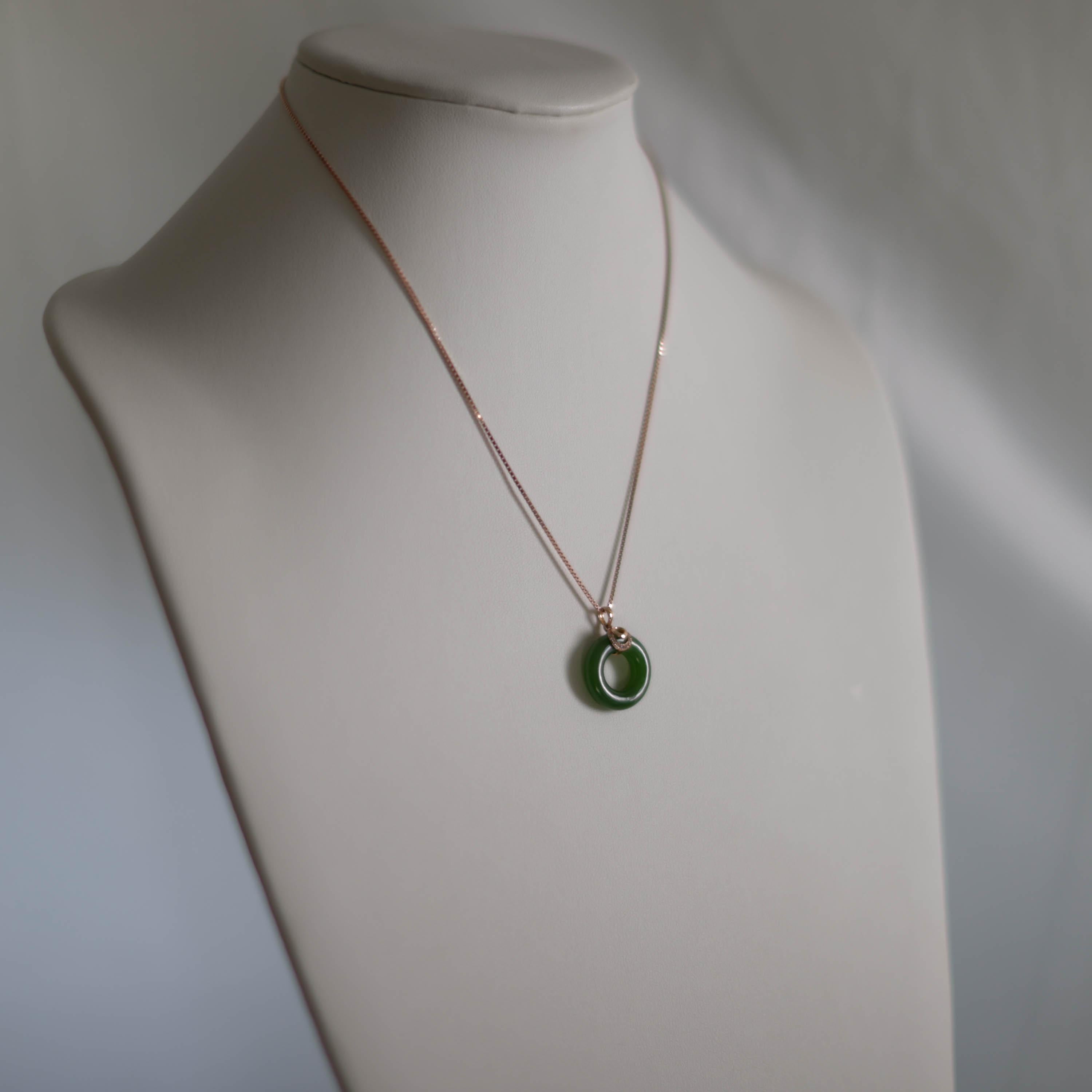 jade circle necklace