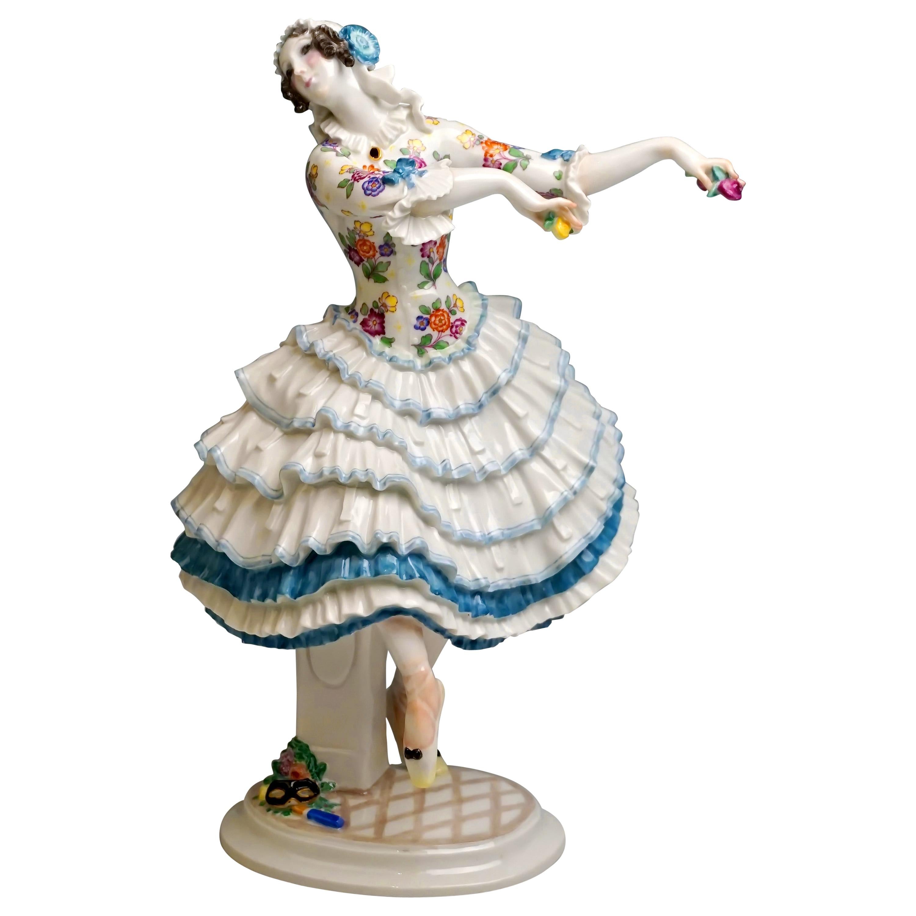 Finest Meissen Figurine Dancer Chiarina Russian Ballet by Paul Scheurich