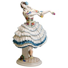 Figurine Meissen danseuse Chiarina ballet russe par Paul Scheurich