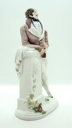 Finest Meissen Porcelain Figure 'Dude' by Paul Scheurich, circa 1920