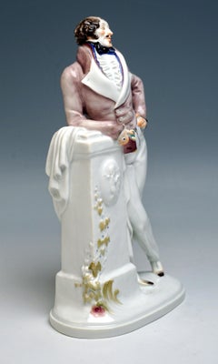 Finest Meissen Porcelain Figurine 'Dude' by Paul Scheurich, circa 1919