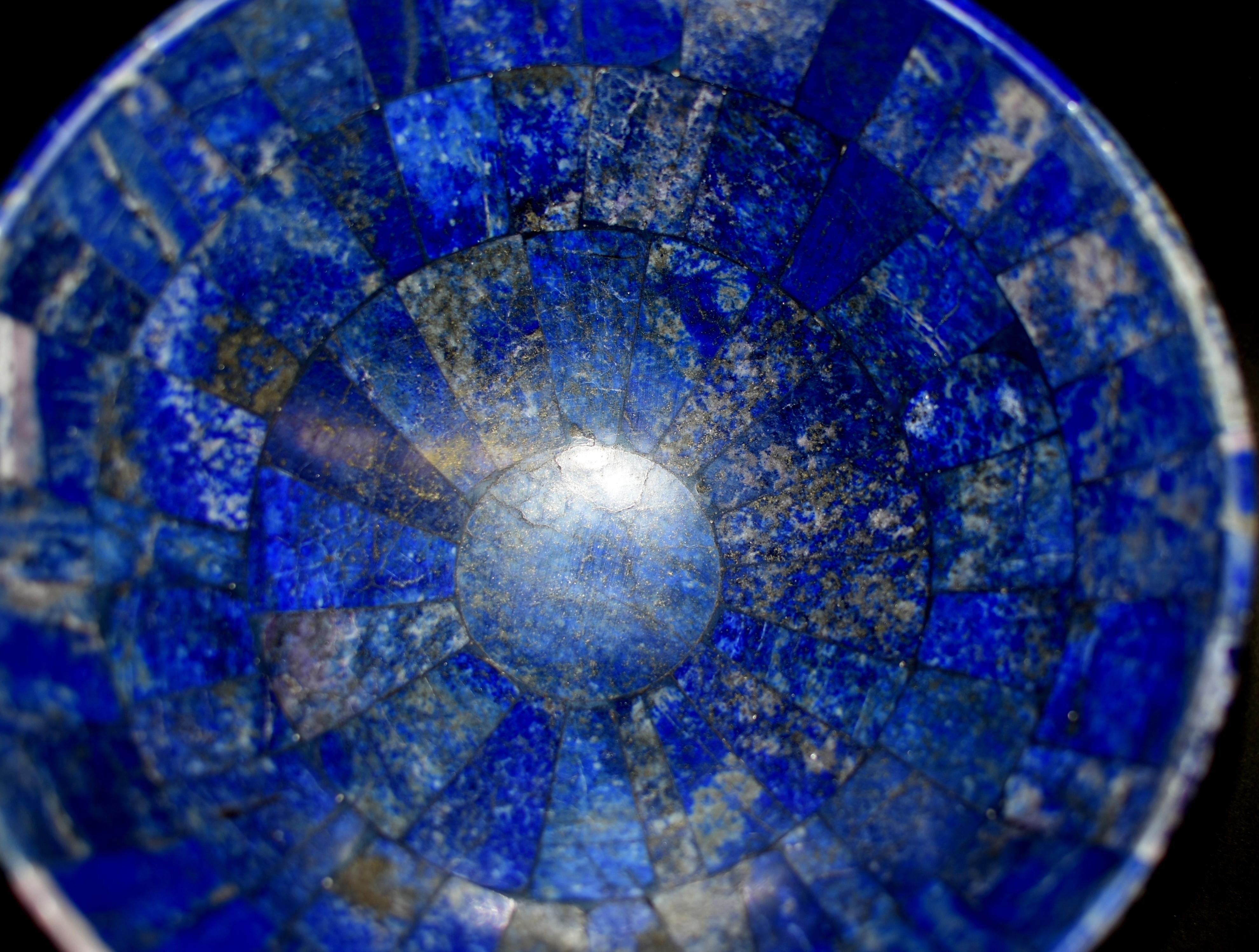 Afghan Fine Natural Lapis Lazuli Bowl One 8.25