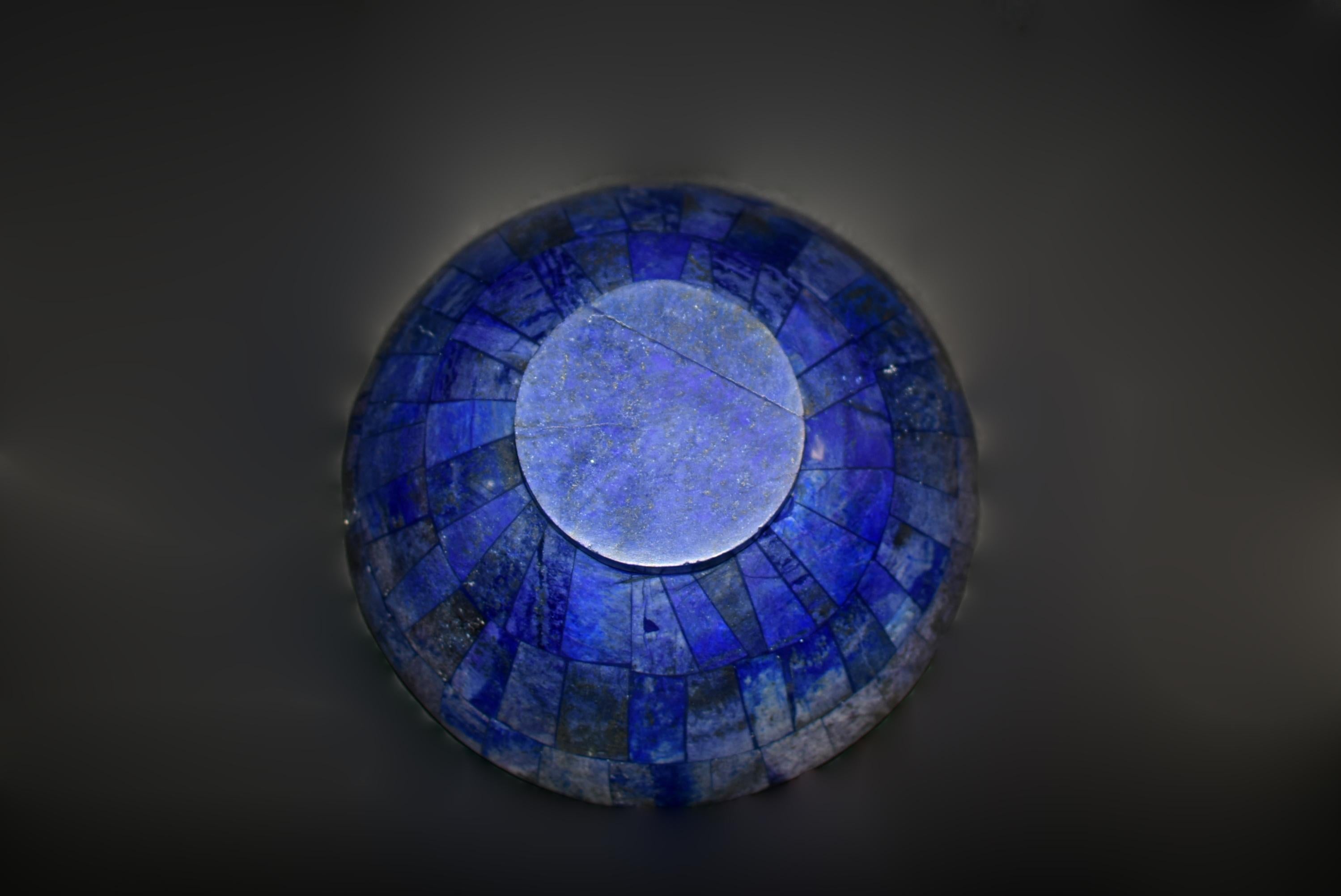 Fine Natural Lapis Lazuli Bowl One 8.25