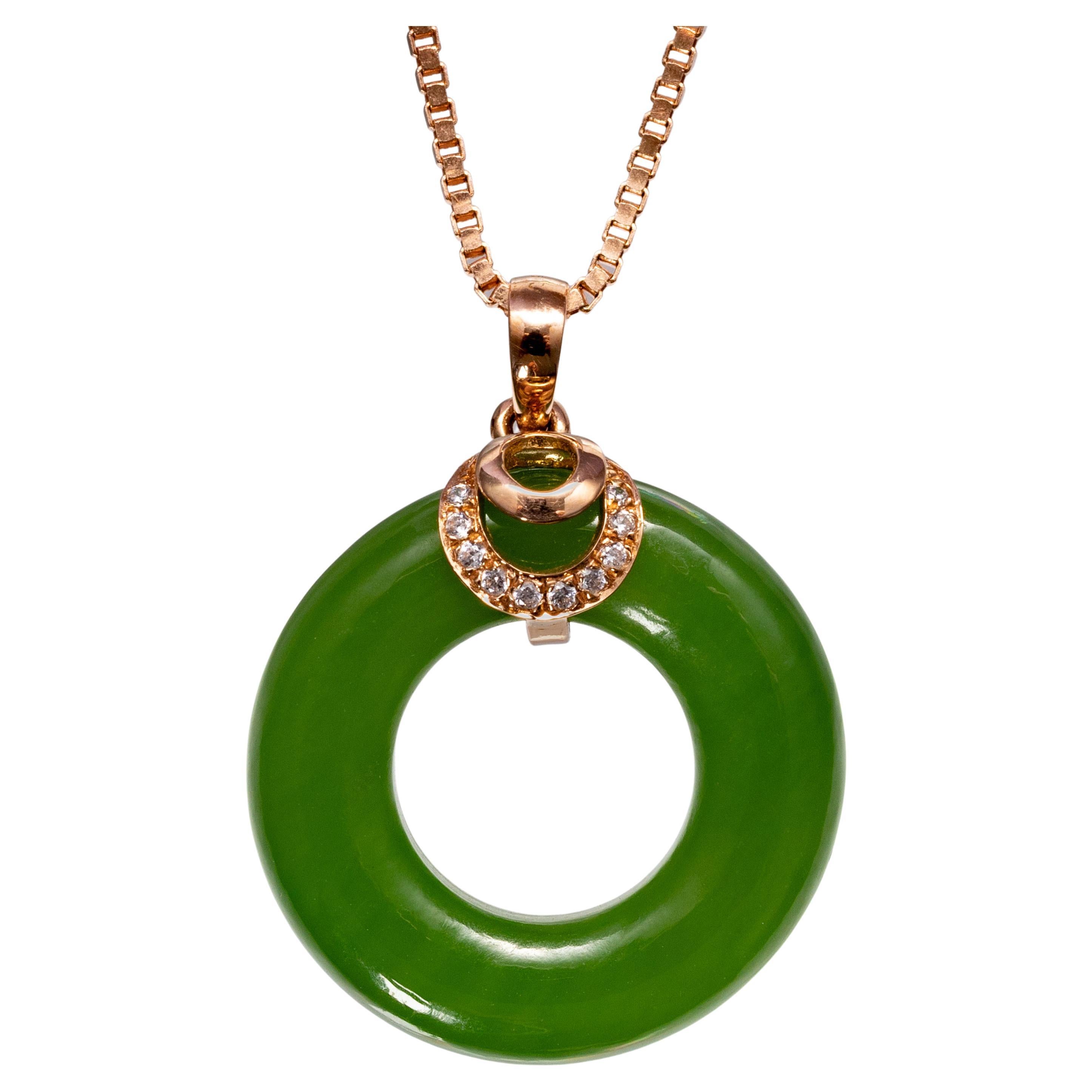Goshwara Jade Donut Pendant For Sale at 1stDibs jade donut necklace