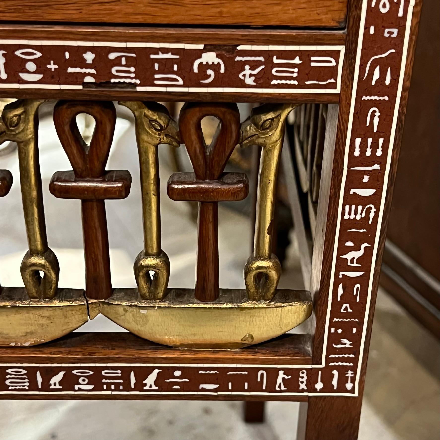 Finest Quality 1930s Reproduction of King Tutankhamun's Chest with Hieroglyphic 7