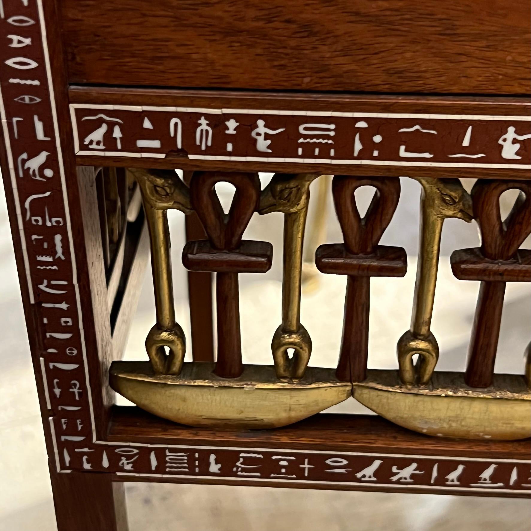 Finest Quality 1930s Reproduction of King Tutankhamun's Chest with Hieroglyphic 9