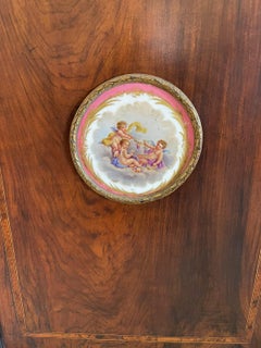 Finest Quality 19th Century Victorian Antique Inlaid Walnut Corner Cabinet