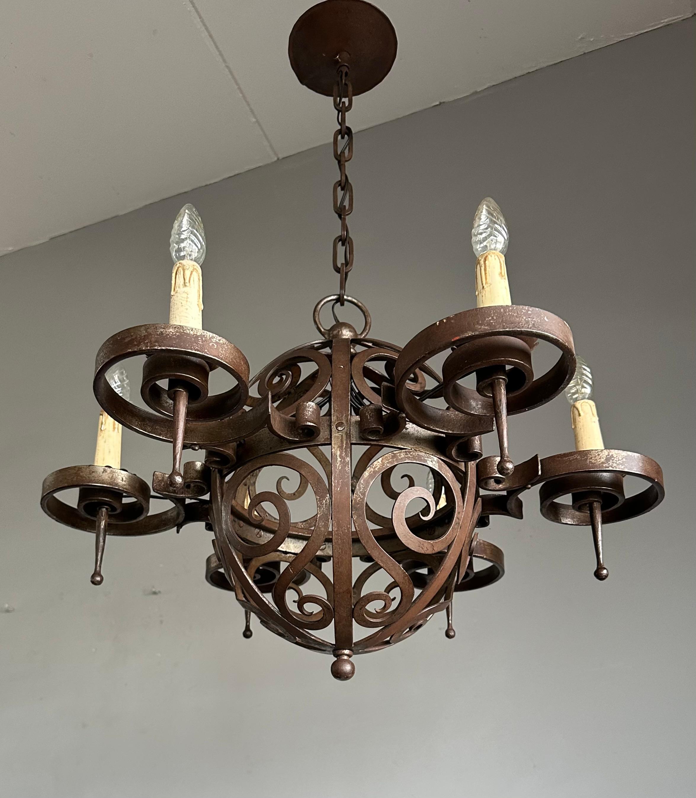 lampadari a soffitto in ferro battuto