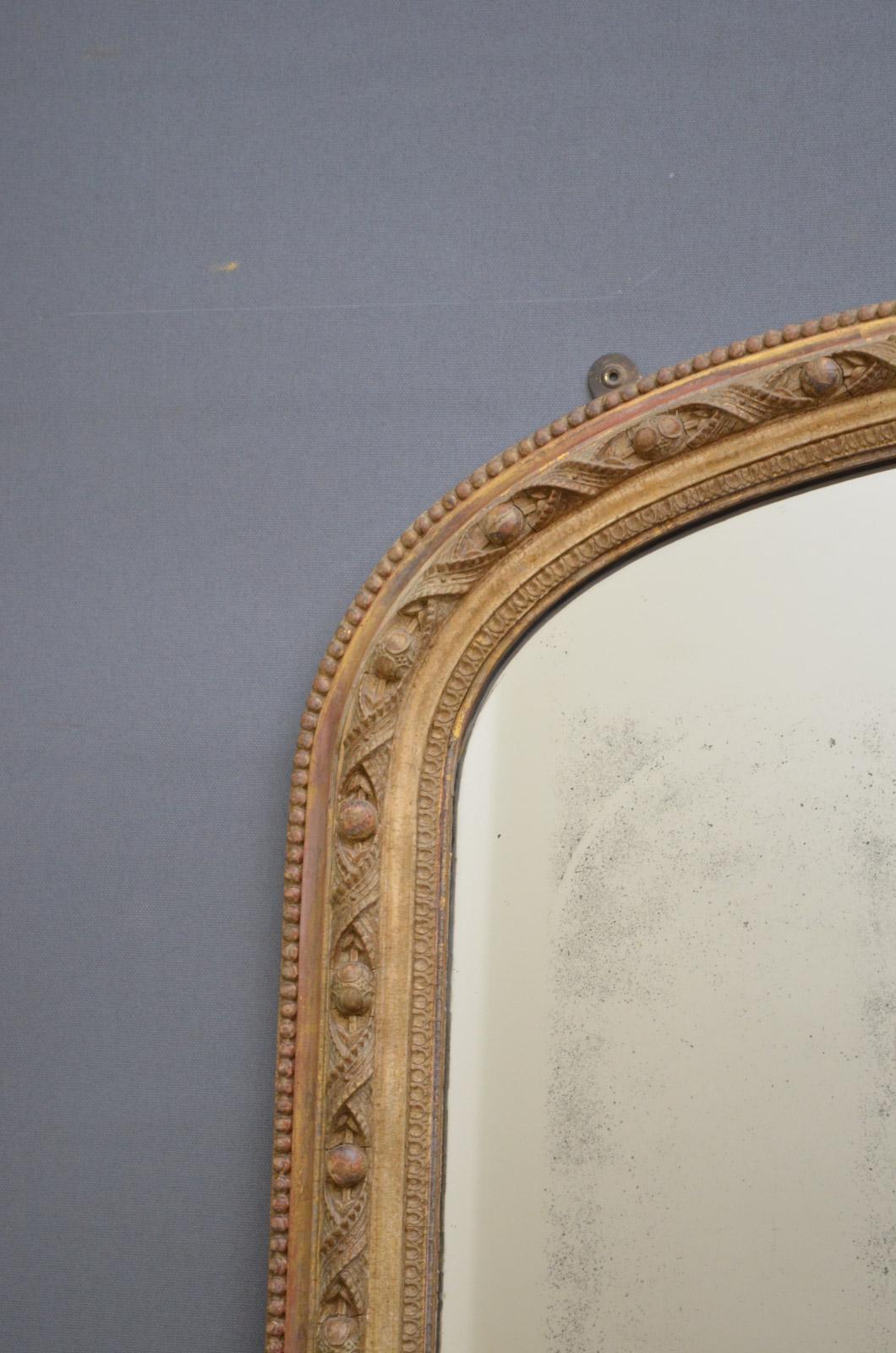 Mid-19th Century Finest Quality Early Victorian Overmantel Mirror