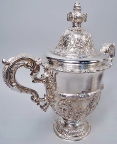 Finest Quality English Georgian Covered Urn After Lamerie, 1936