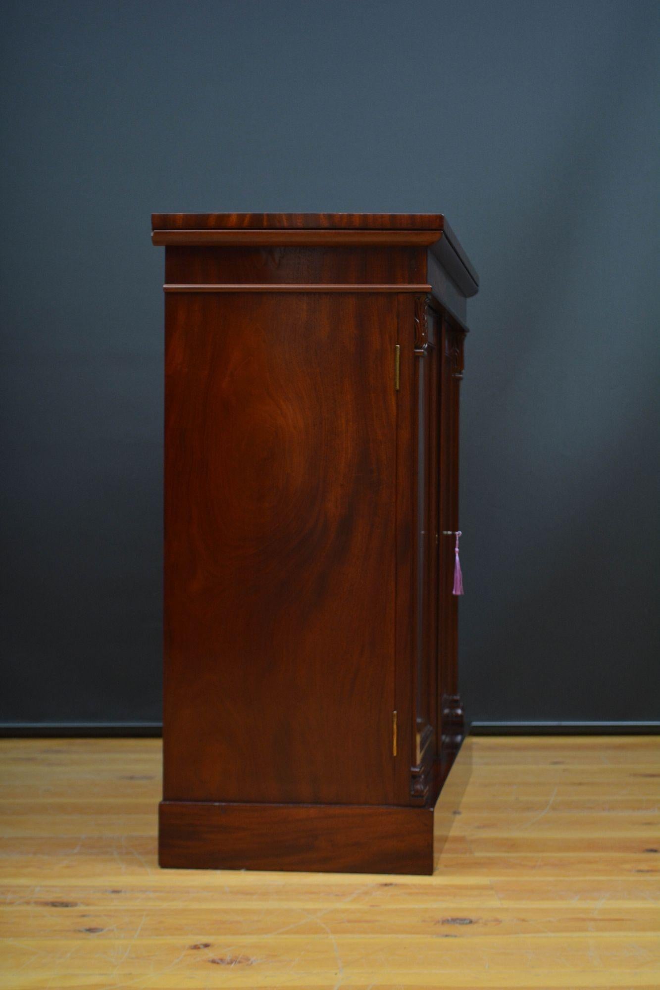 Finest Quality English William IV Two Door Chiffonier in Mahogany 12