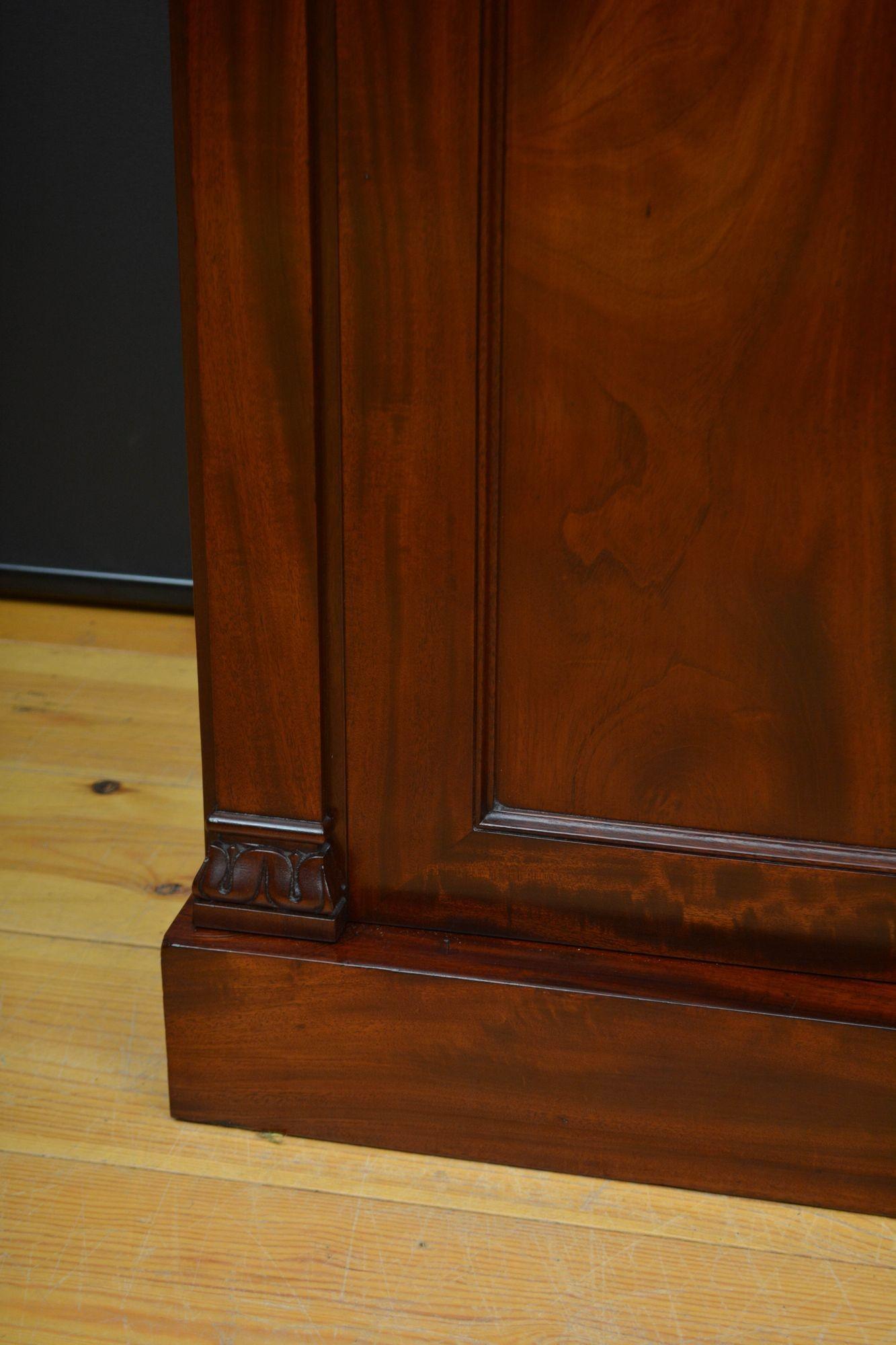 Finest Quality English William IV Two Door Chiffonier in Mahogany 5