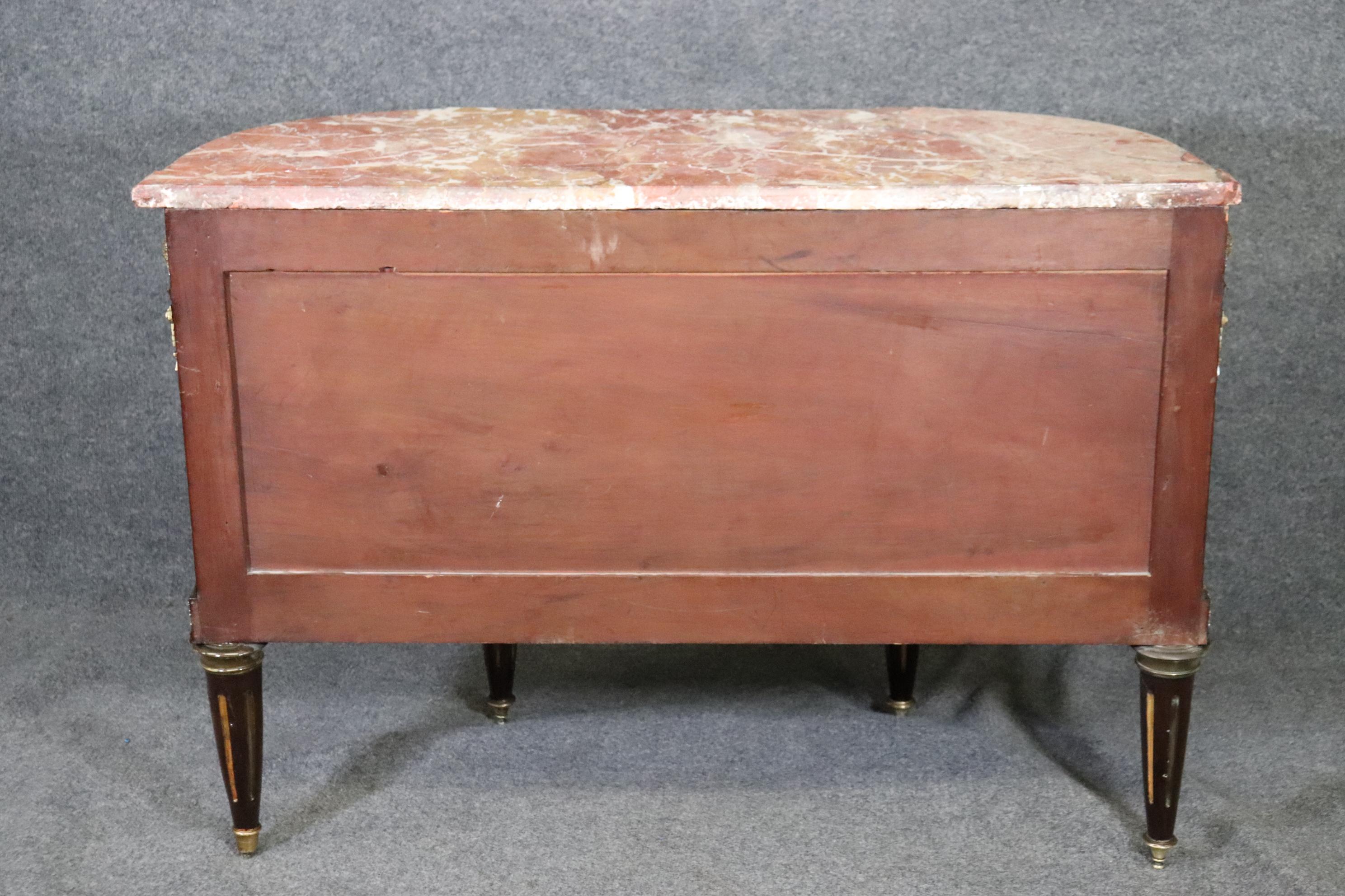 Finest Quality French Directoire Marble Top Bronze Mounted Sideboard Buffet 4