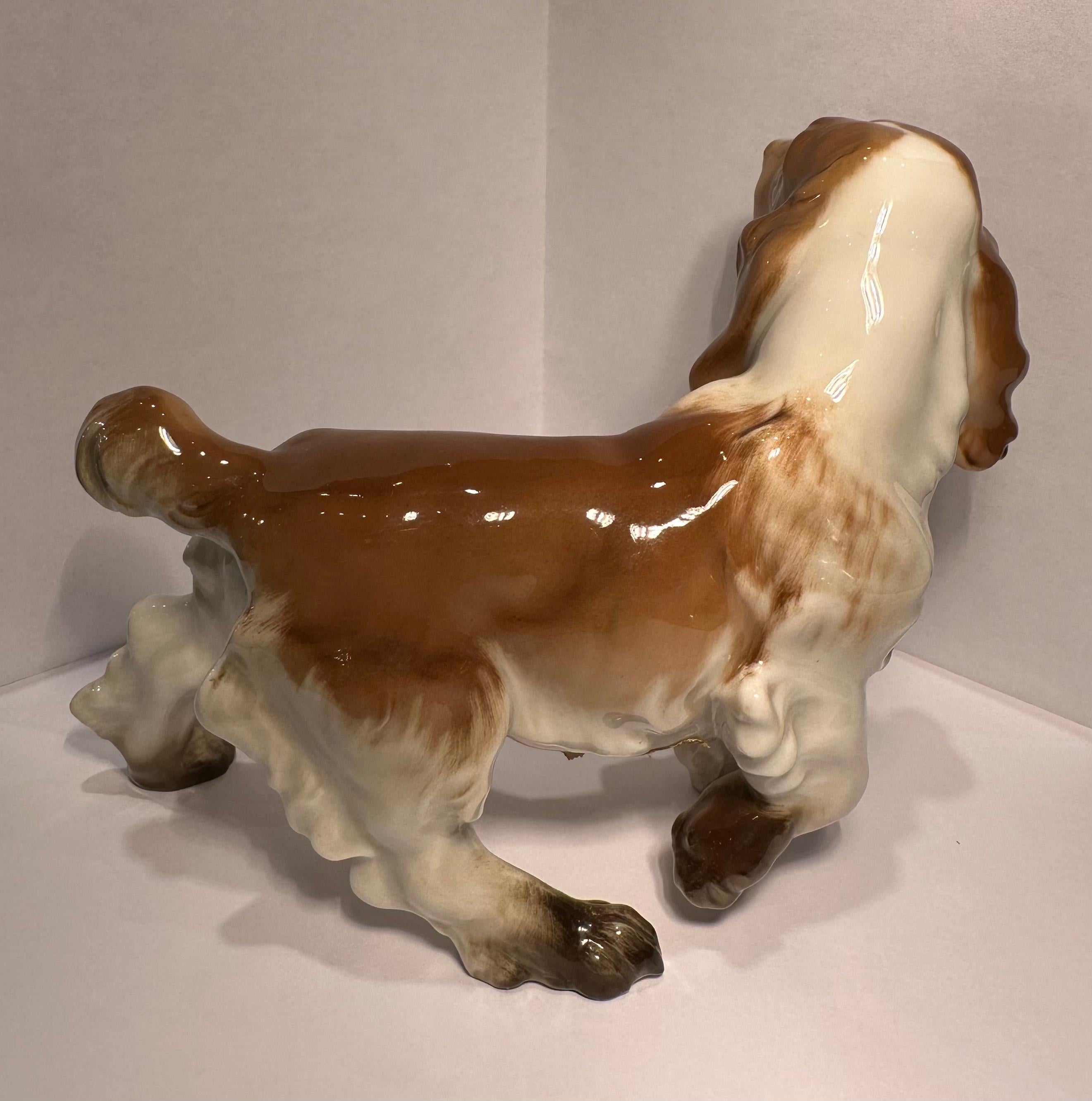 Finest Quality Hutschenreuther Germany Porcelain Cocker Spaniel Dog Figurine. 1