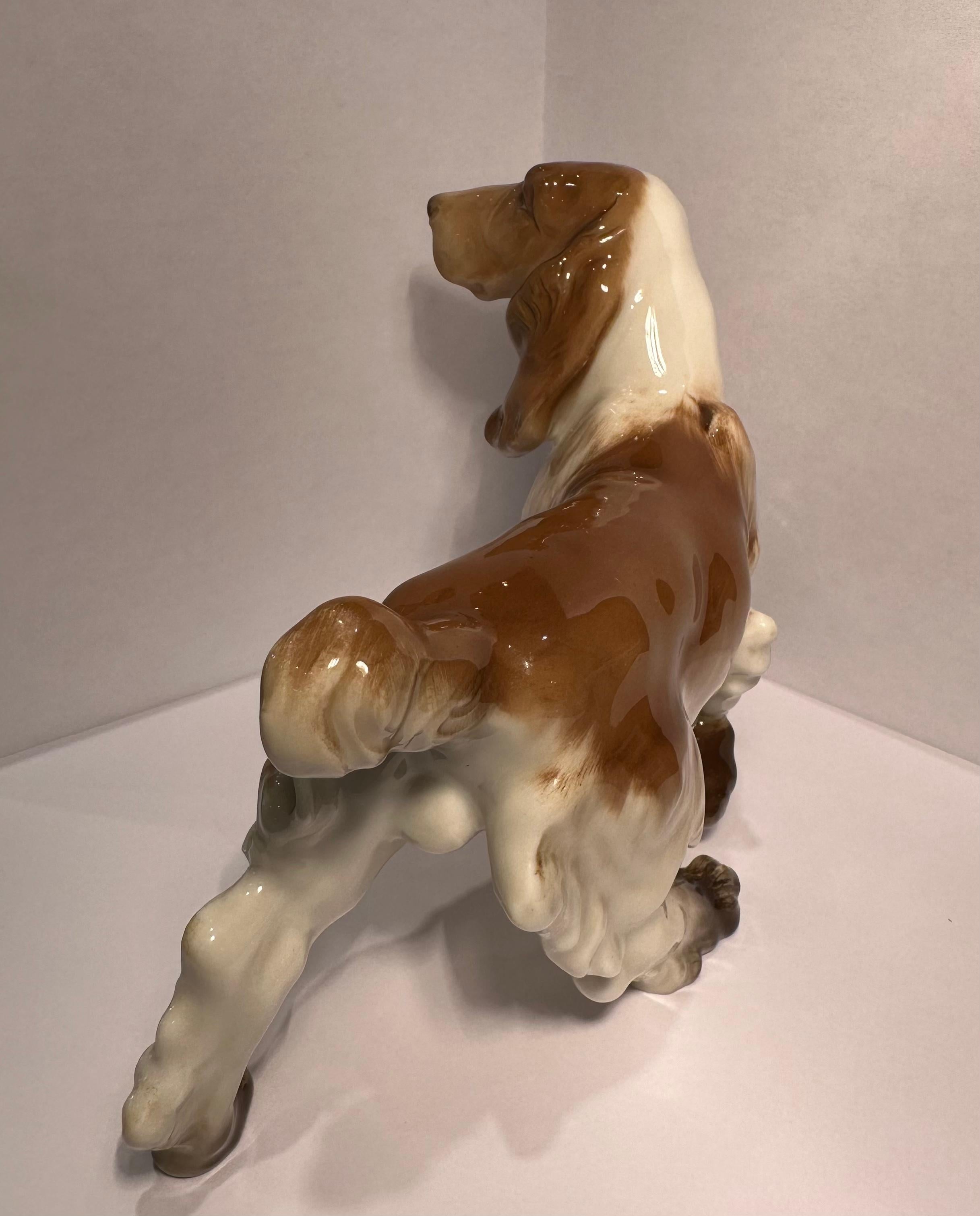 Finest Quality Hutschenreuther Germany Porcelain Cocker Spaniel Dog Figurine. 2