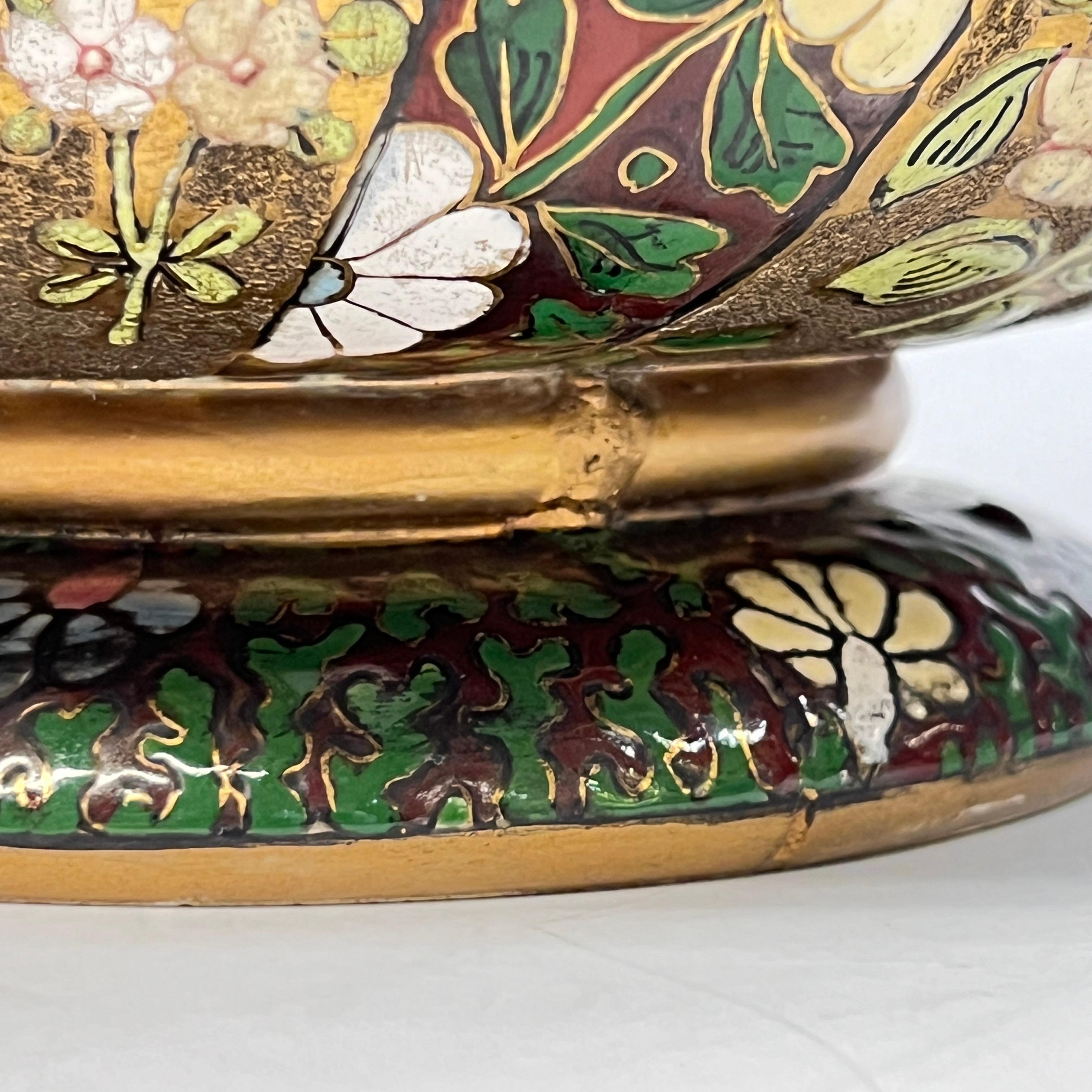 Finest quality Large Hungarian Enameled Vase by Fischer 2