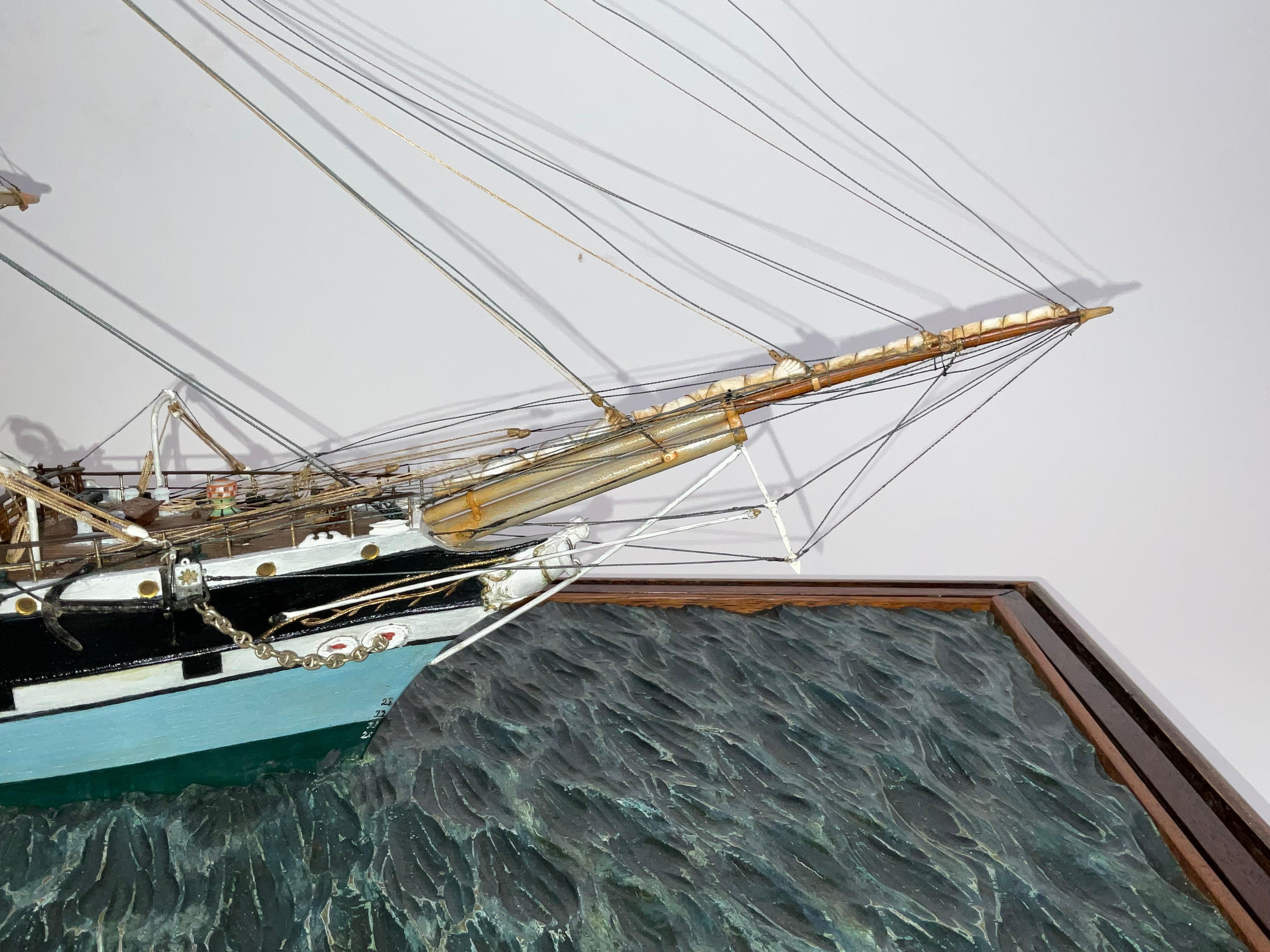 Finest Quality Model of the Iron Clipper Commonwealth In Good Condition For Sale In Norwell, MA