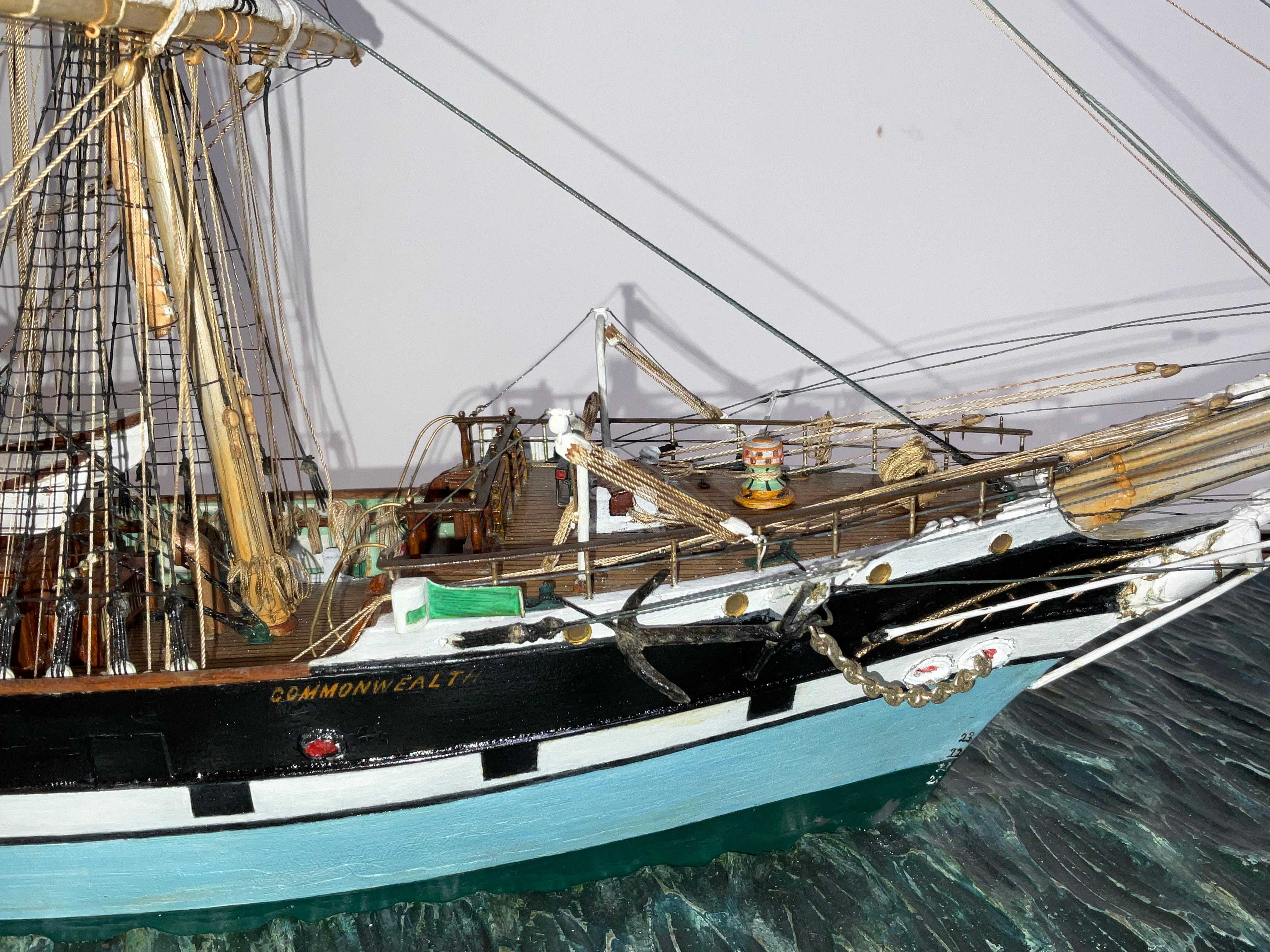 Mid-20th Century Finest Quality Model of the Iron Clipper Commonwealth For Sale