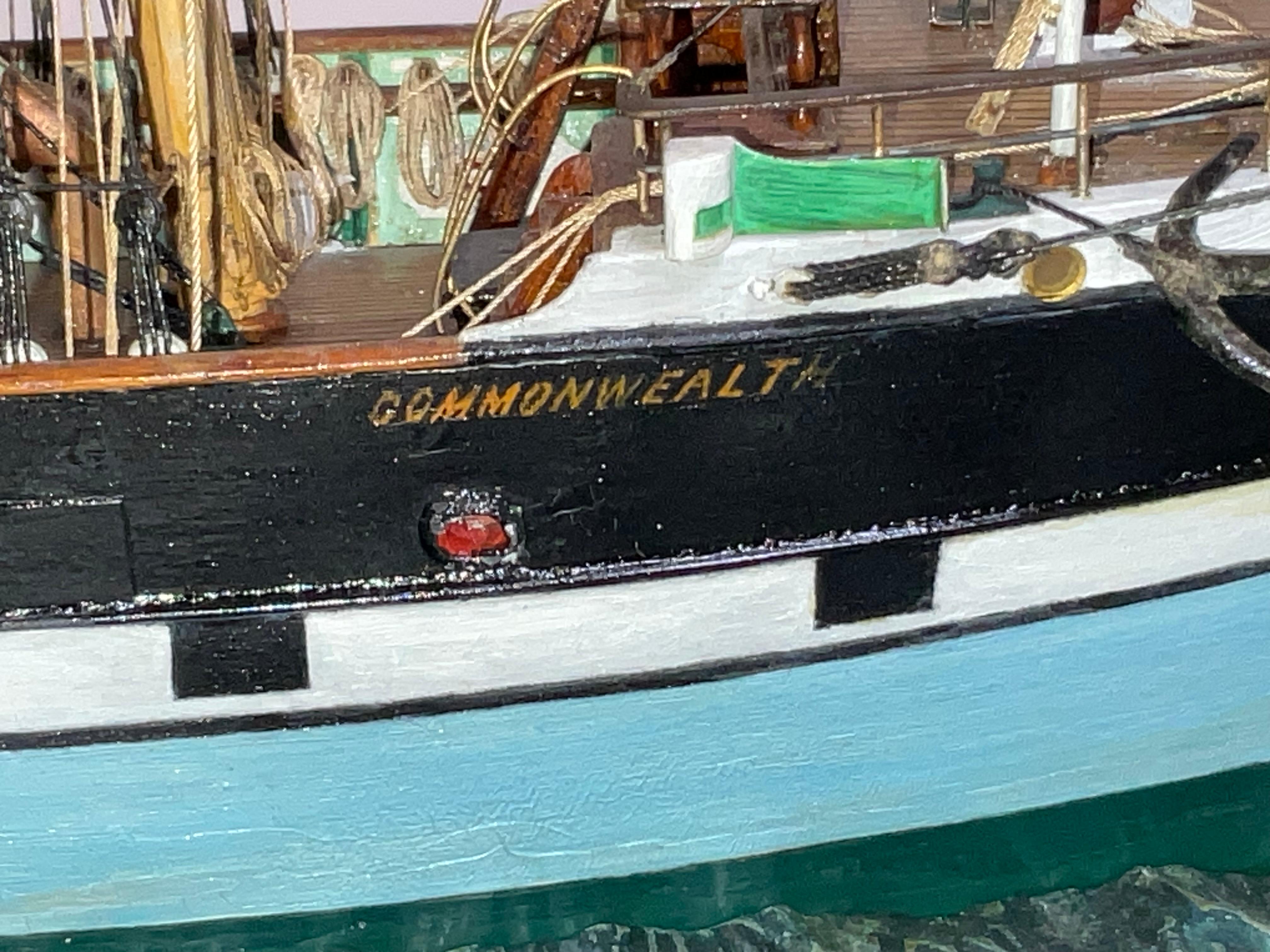 Wood Finest Quality Model of the Iron Clipper Commonwealth For Sale