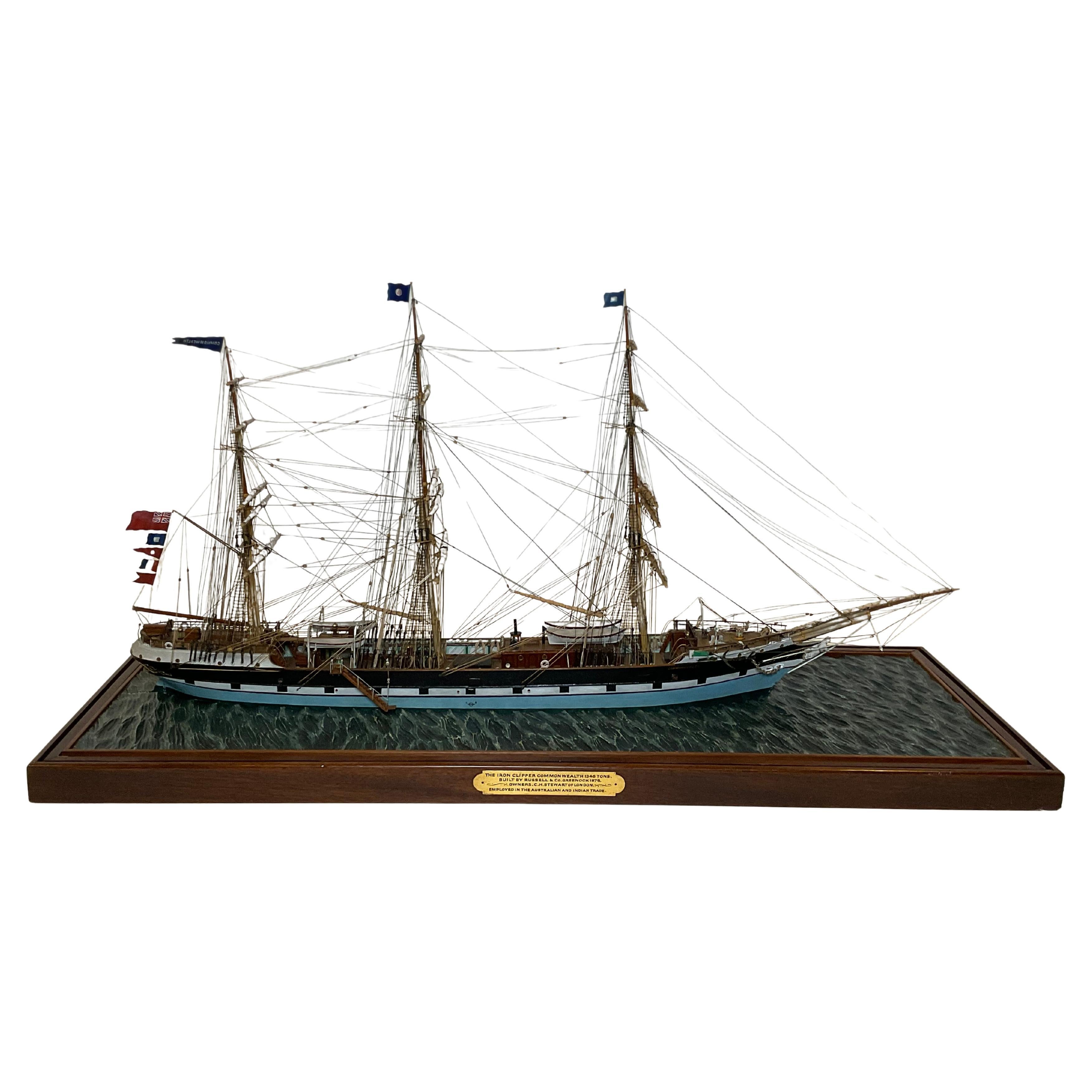 Finest Quality Model of the Iron Clipper Commonwealth For Sale