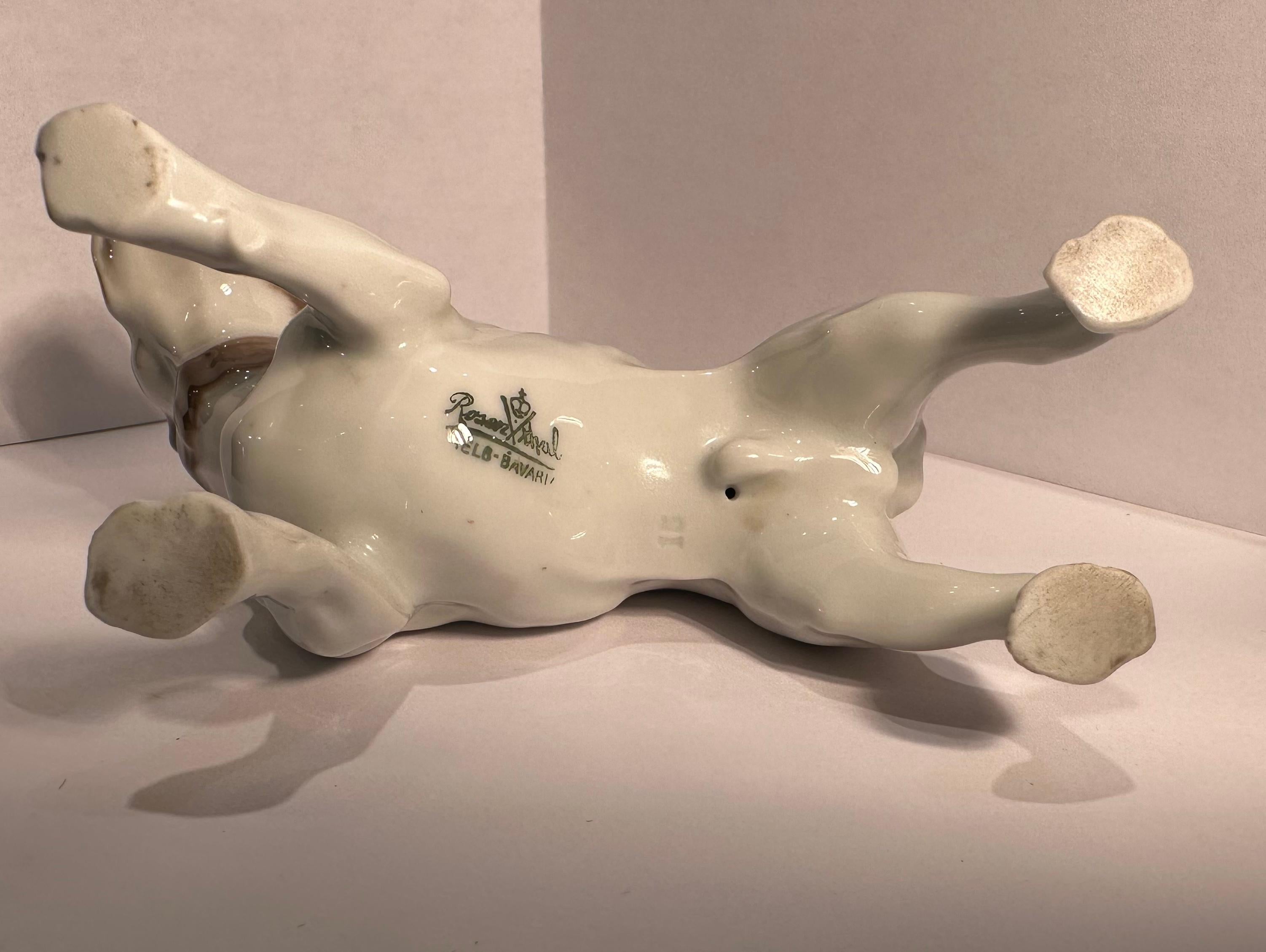 Figurine de chien en porcelaine de Rosenthal, Allemagne, de la meilleure qualité en vente 1