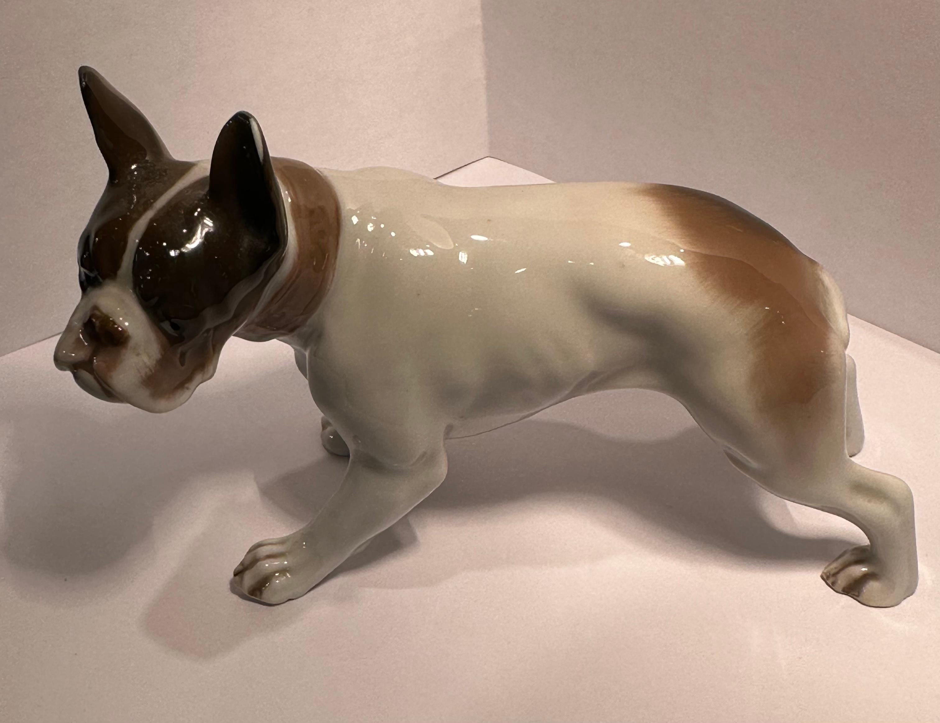chien en porcelaine vintage