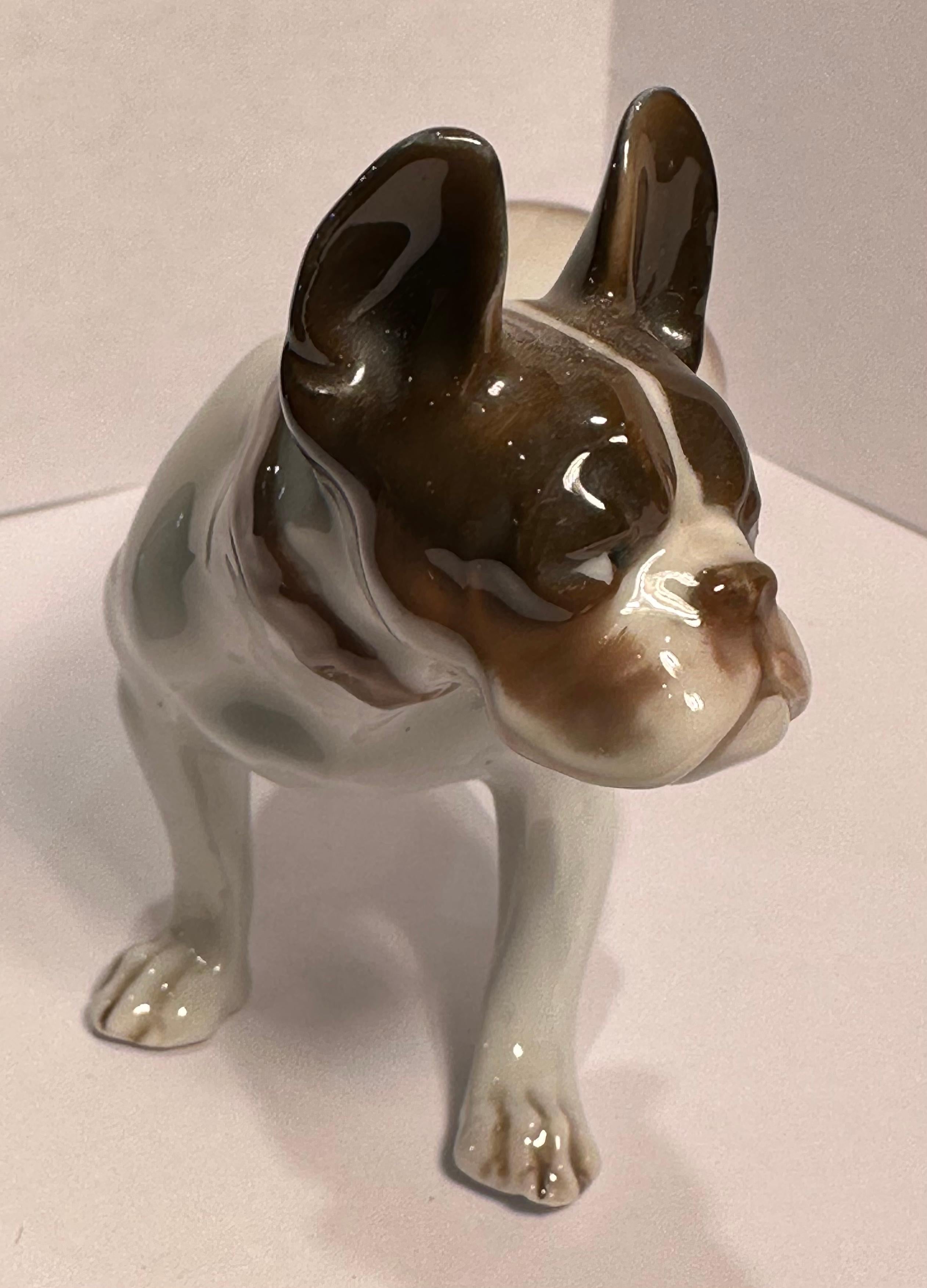 Peint à la main Figurine de chien en porcelaine de Rosenthal, Allemagne, de la meilleure qualité en vente