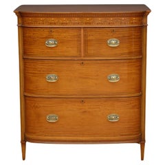 Commode en bois satiné de qualité supérieure Sheraton Revival