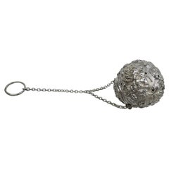 Finest Quality Stieff Baltimore Repousse Tea Ball Infuser