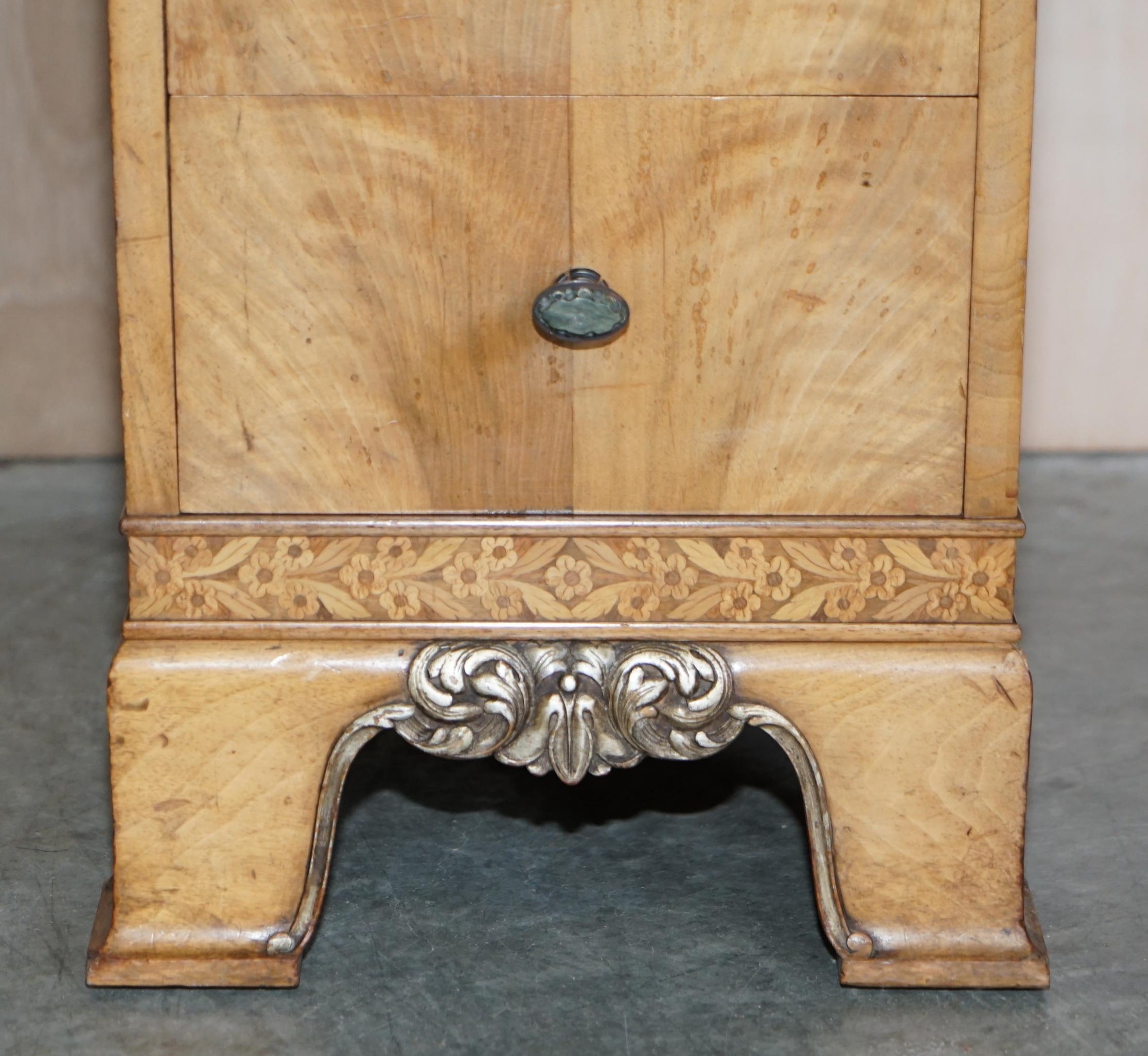 Finest Quality Waring & Gillow Burr Walnut Dressing Table Mirror Part of a Suite 1