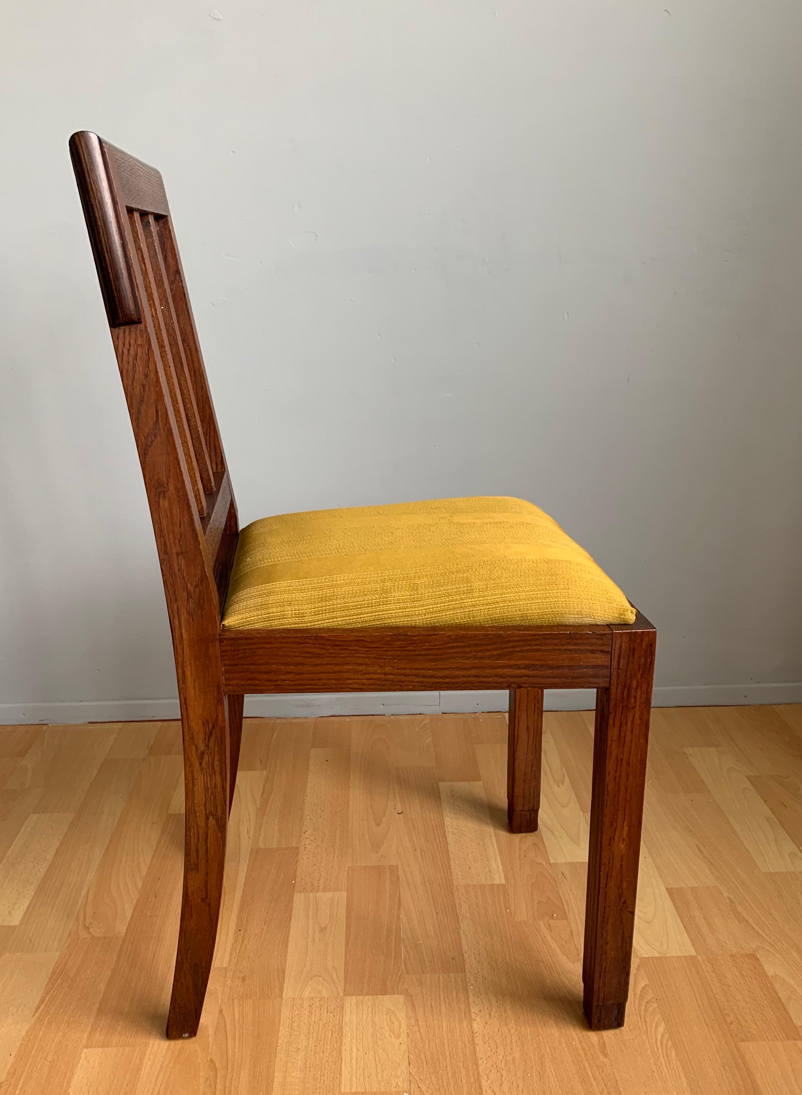Finest Quality Workmanship Oak Arts & Crafts Ladies Desk or Bedroom Chair, 1920 4