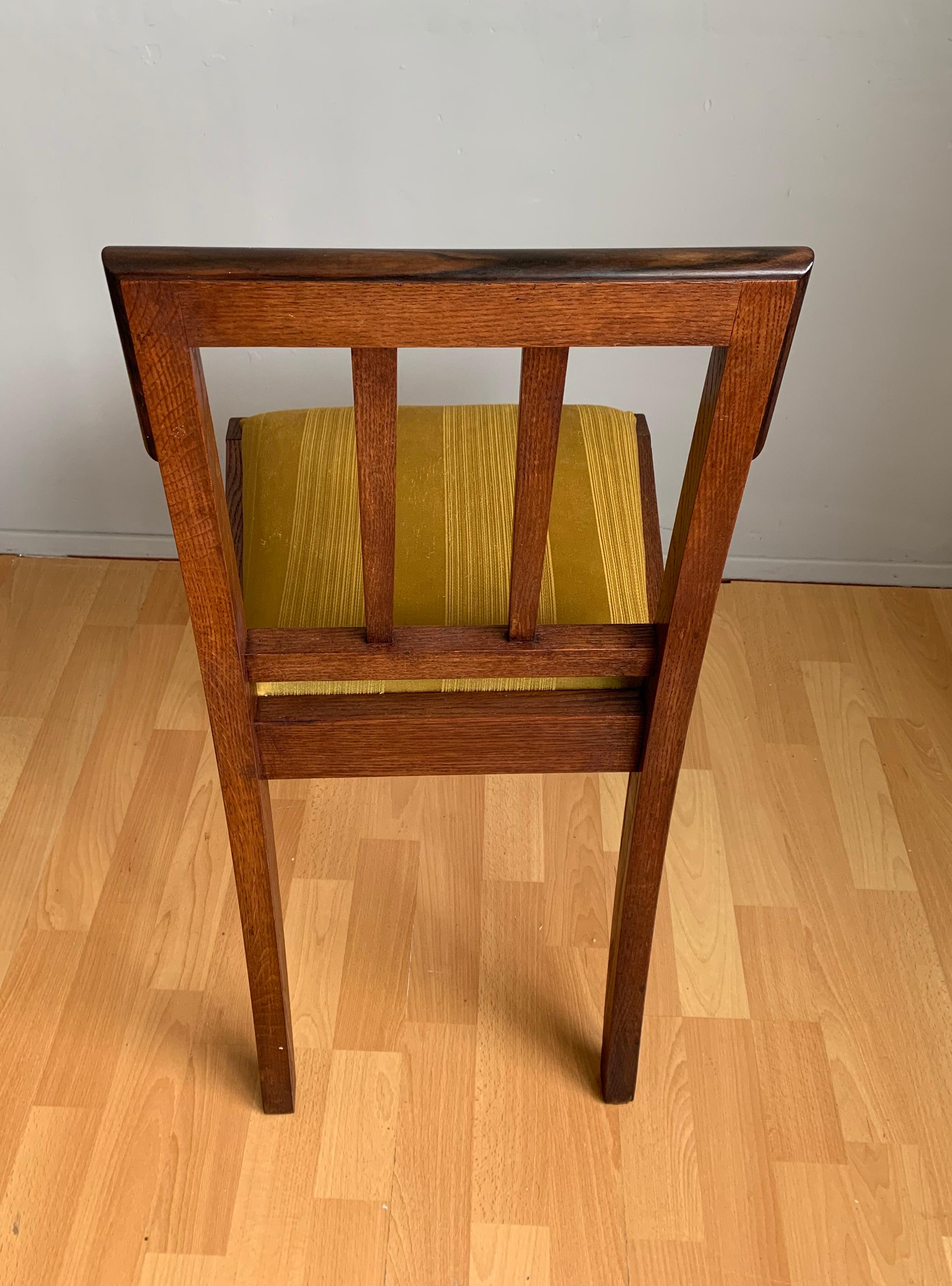 Finest Quality Workmanship Oak Arts & Crafts Ladies Desk or Bedroom Chair, 1920 8