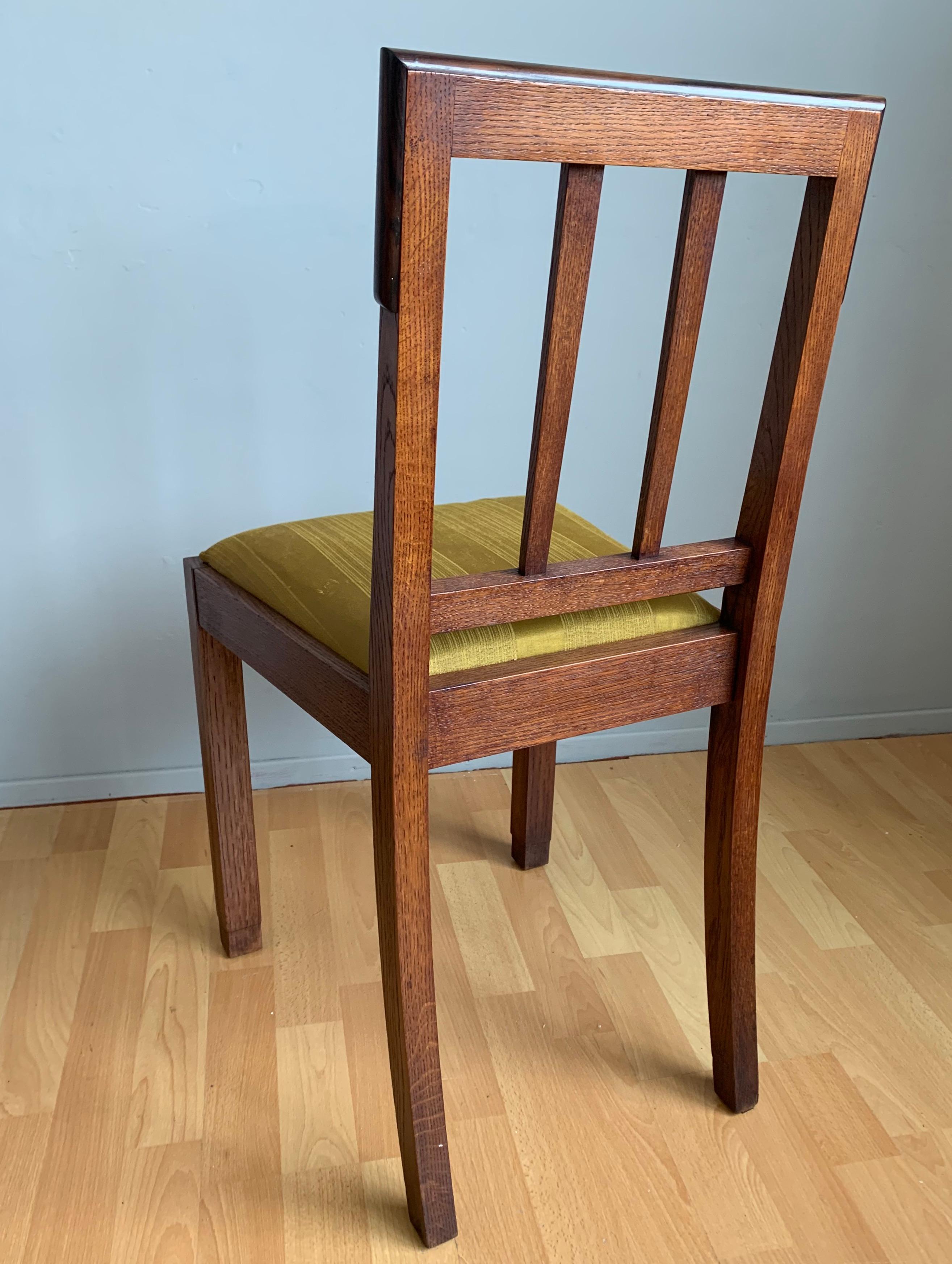 Finest Quality Workmanship Oak Arts & Crafts Ladies Desk or Bedroom Chair, 1920 10